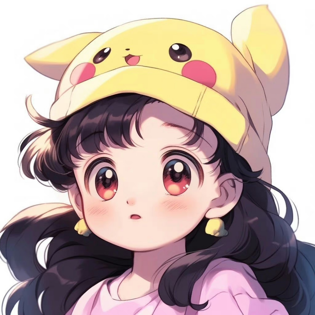 皮卡丘可爱女生头像!