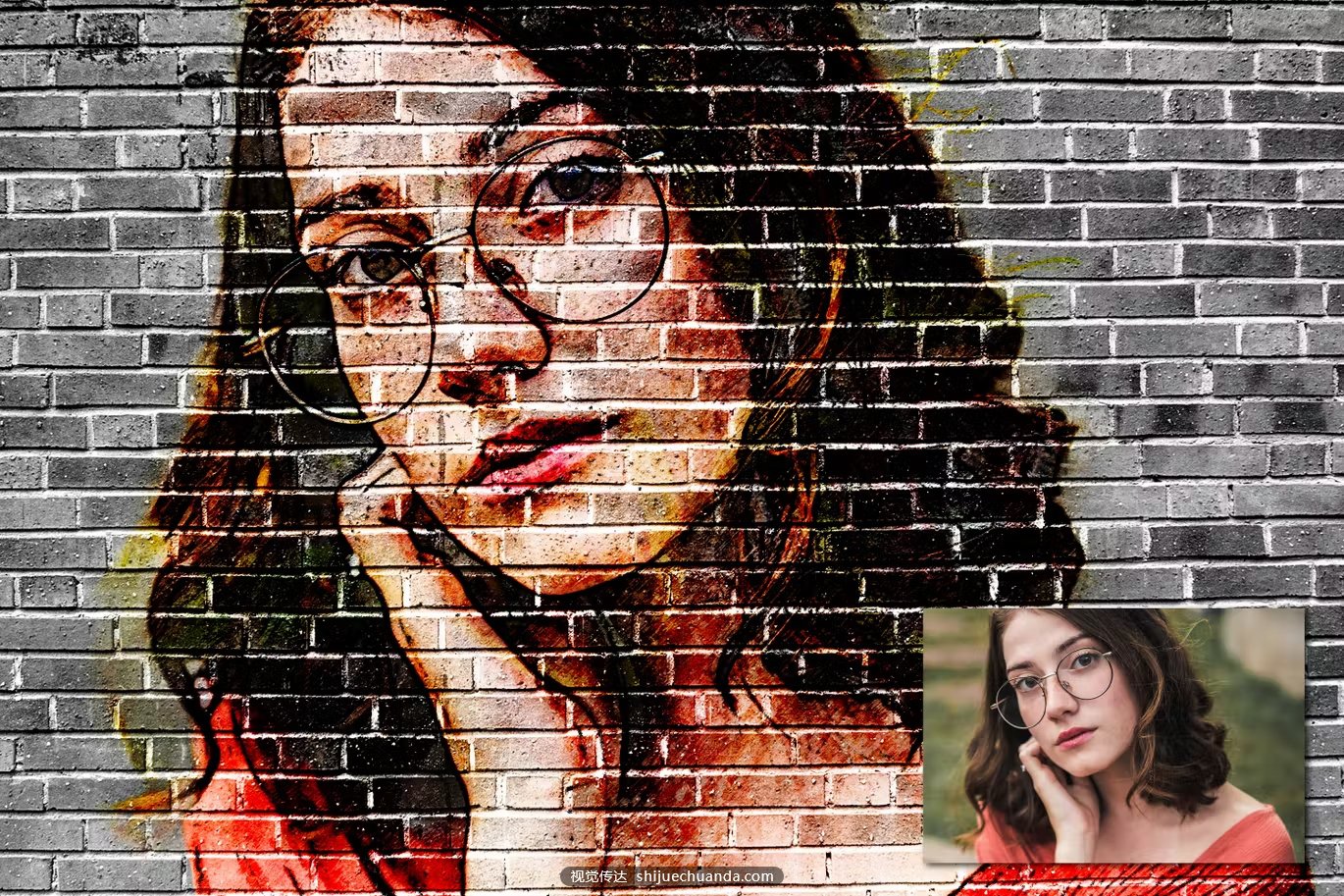 Brick Wall Portrait Photoshop Action-1.jpg