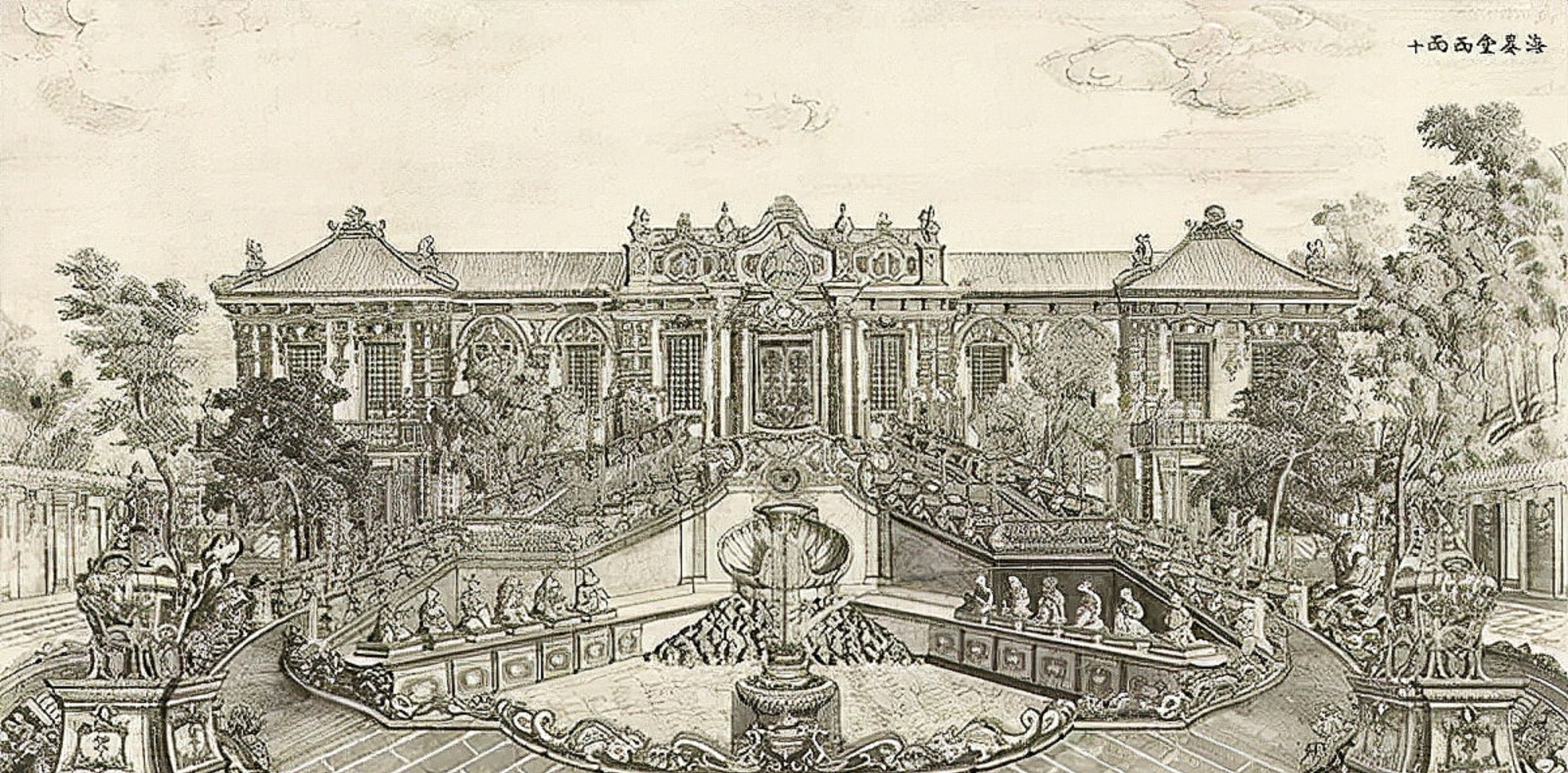 清末的圆明园海晏堂