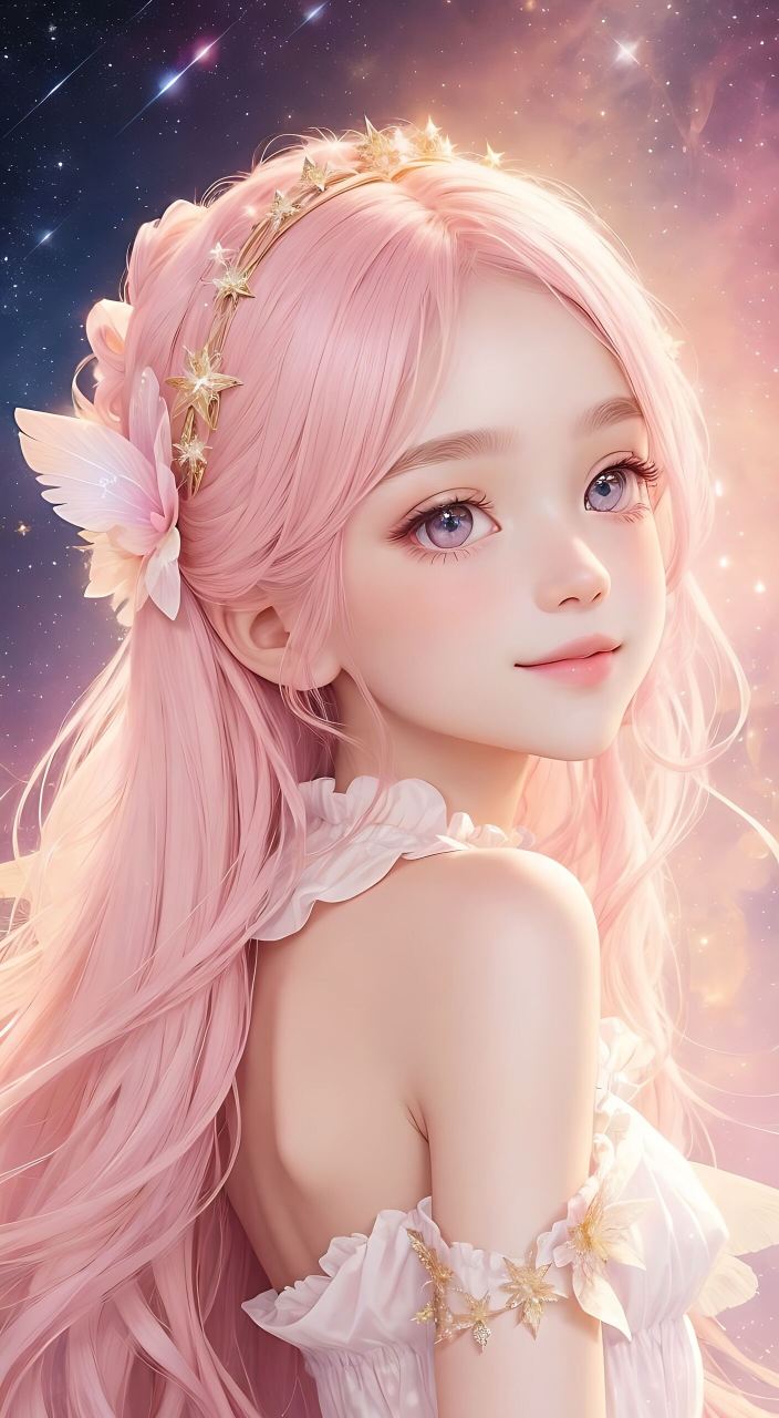 粉色系小仙女头像