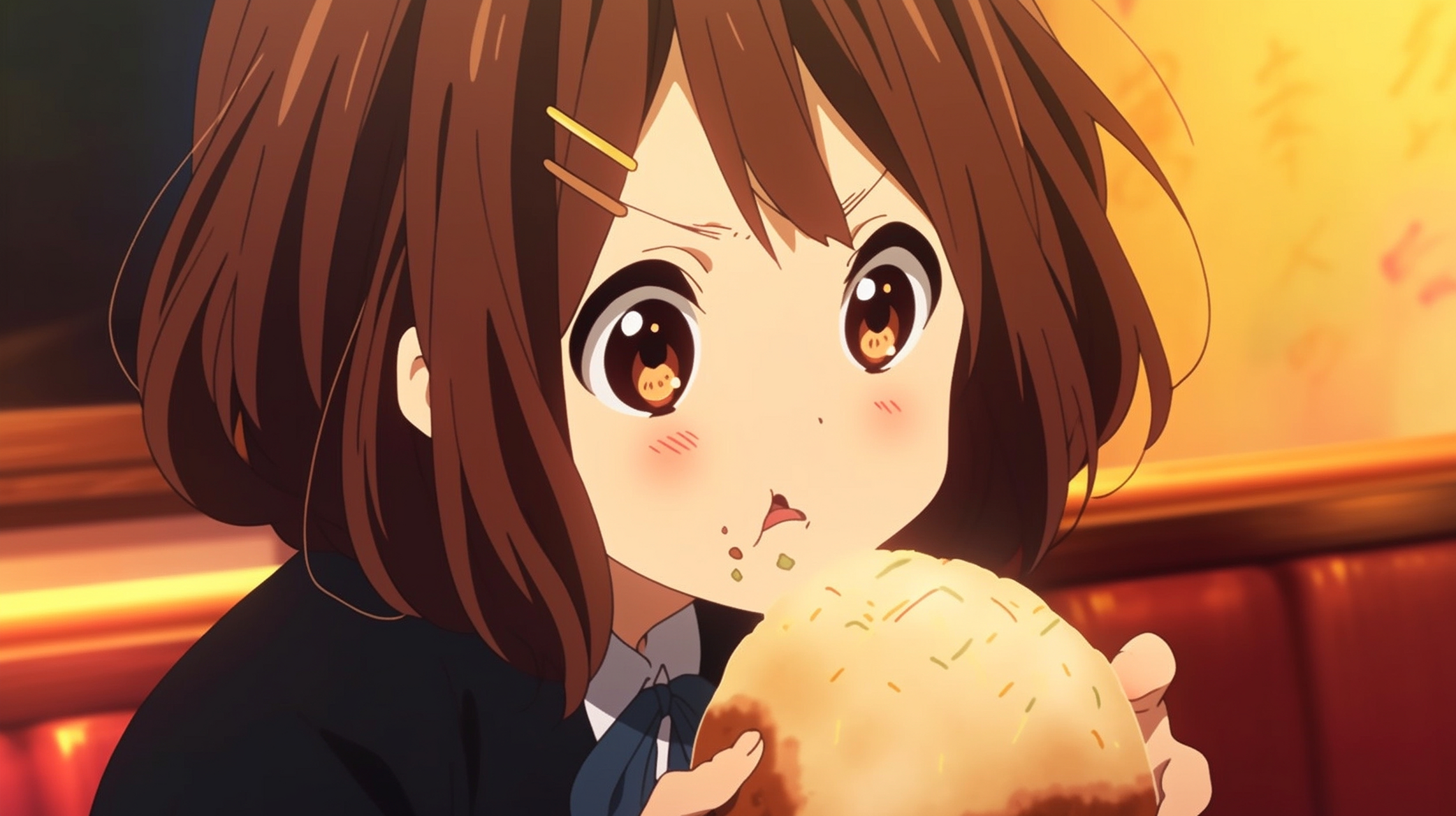 呆萌吉他少女平泽唯 ai画师:おにぎらずまる#二次元美图# #我爱二次元