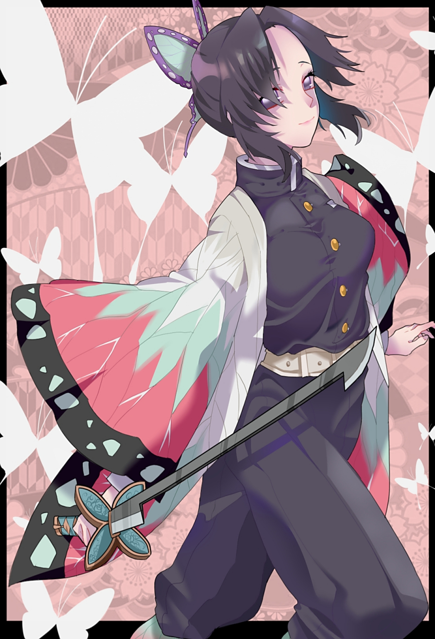 鬼灭之刃# 温柔微笑姐姐蝴蝶忍#壁纸# #动漫插画欣赏