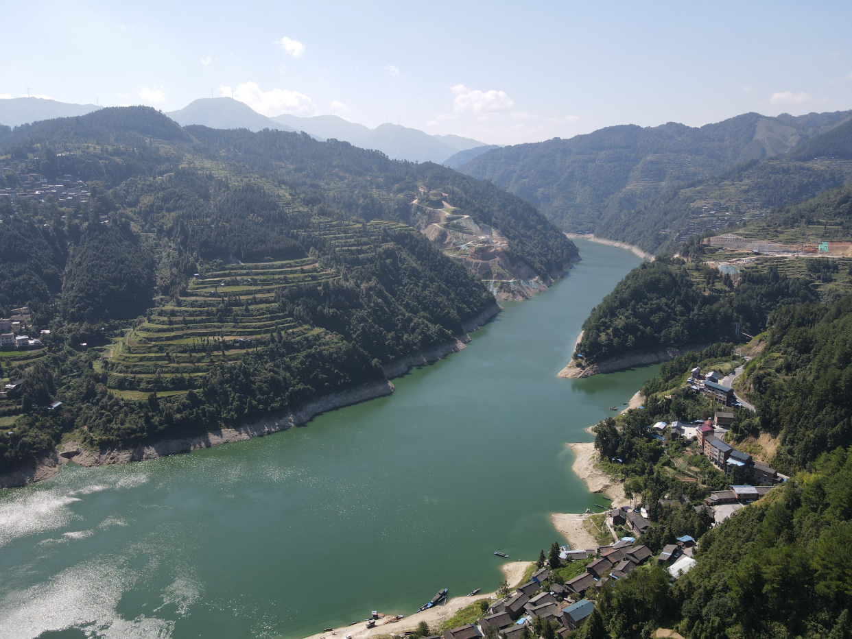 贵州省剑河县苗寨航拍