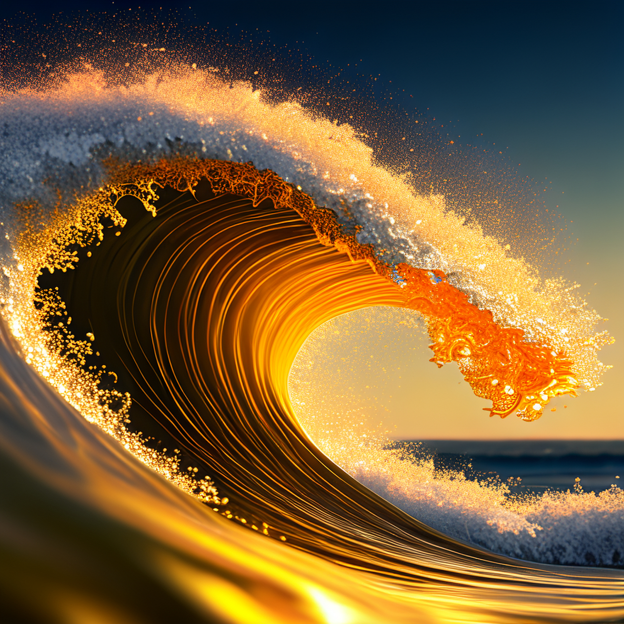 ai绘画--抽象画大海#涂鸦一格ai绘画# #ai绘画# #美术作品