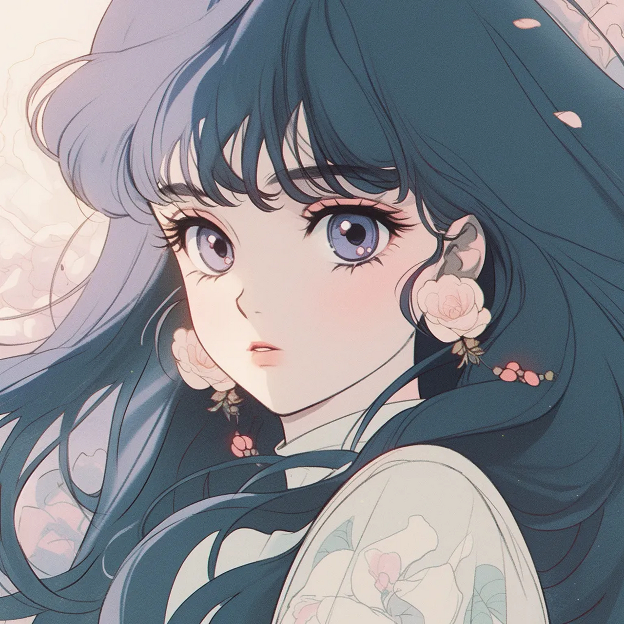 头像|旧漫山茶花女孩#头像# #百度创作灵感中心# #动漫头像和壁纸