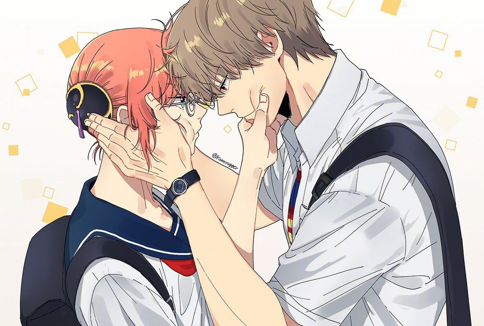 银魂# 总悟和神乐,好喜欢这对相爱相杀的小情侣(*▽*)78 twi