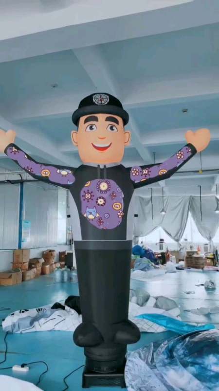 充气招手模型丨活动互动道具定制丨卡通动物招手模道具丨互动活动气模