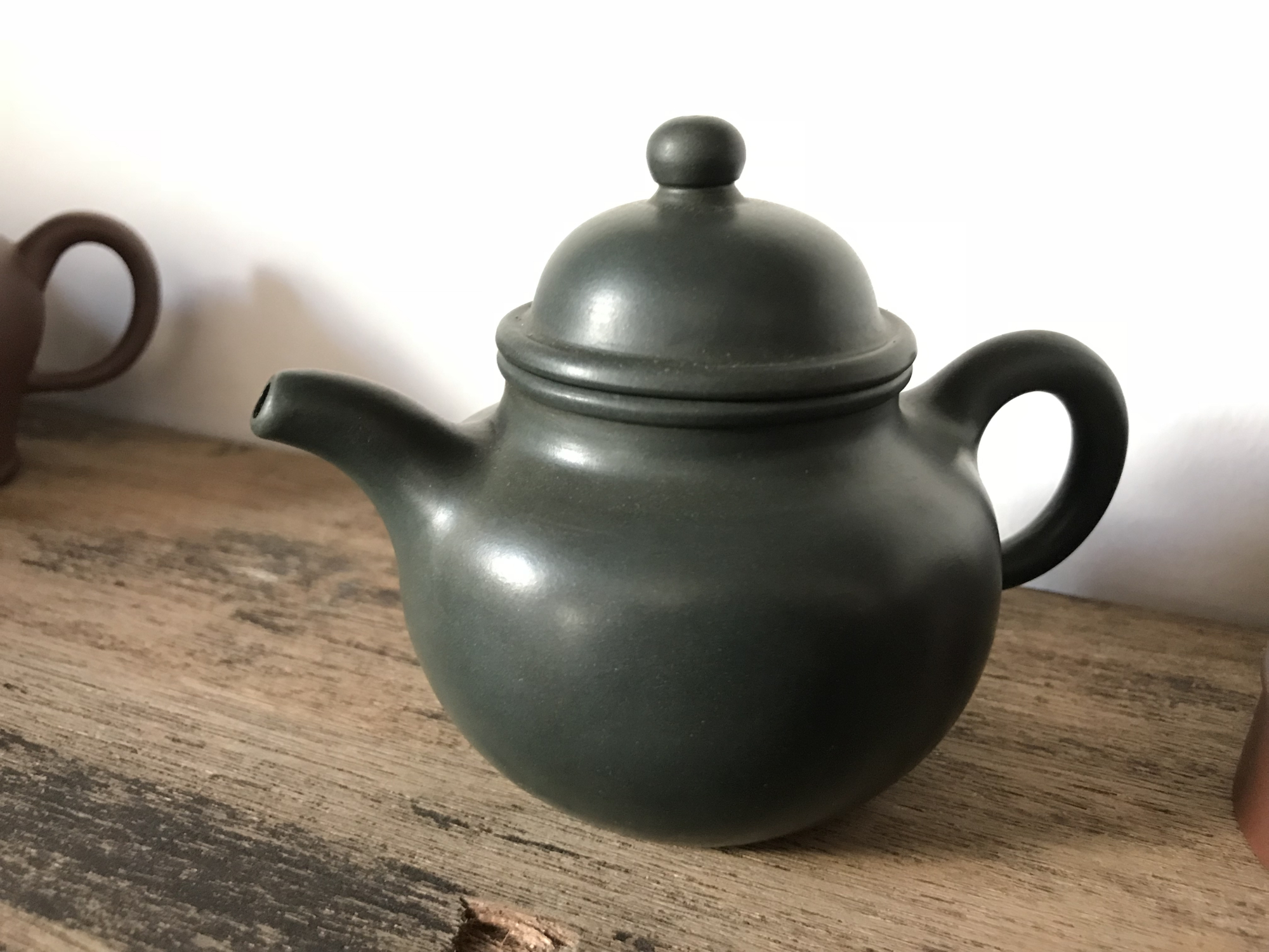 宜兴紫砂壶一厂壶绿泥壶