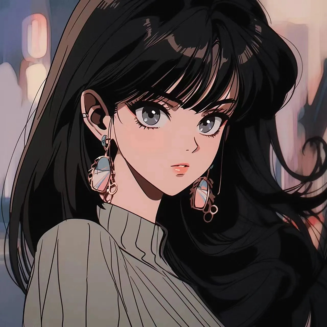 黑色系头像 丨动漫御姐女头 酷拽惹人爱#头像# #动漫头像和壁纸