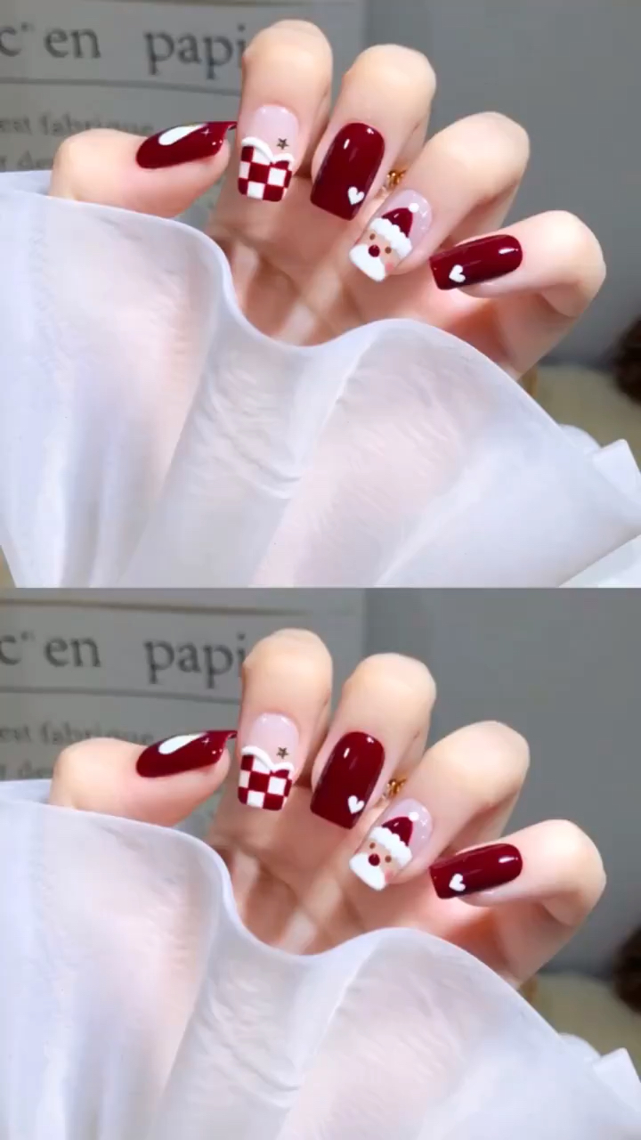 圣诞美甲合集,满满的氛围感!