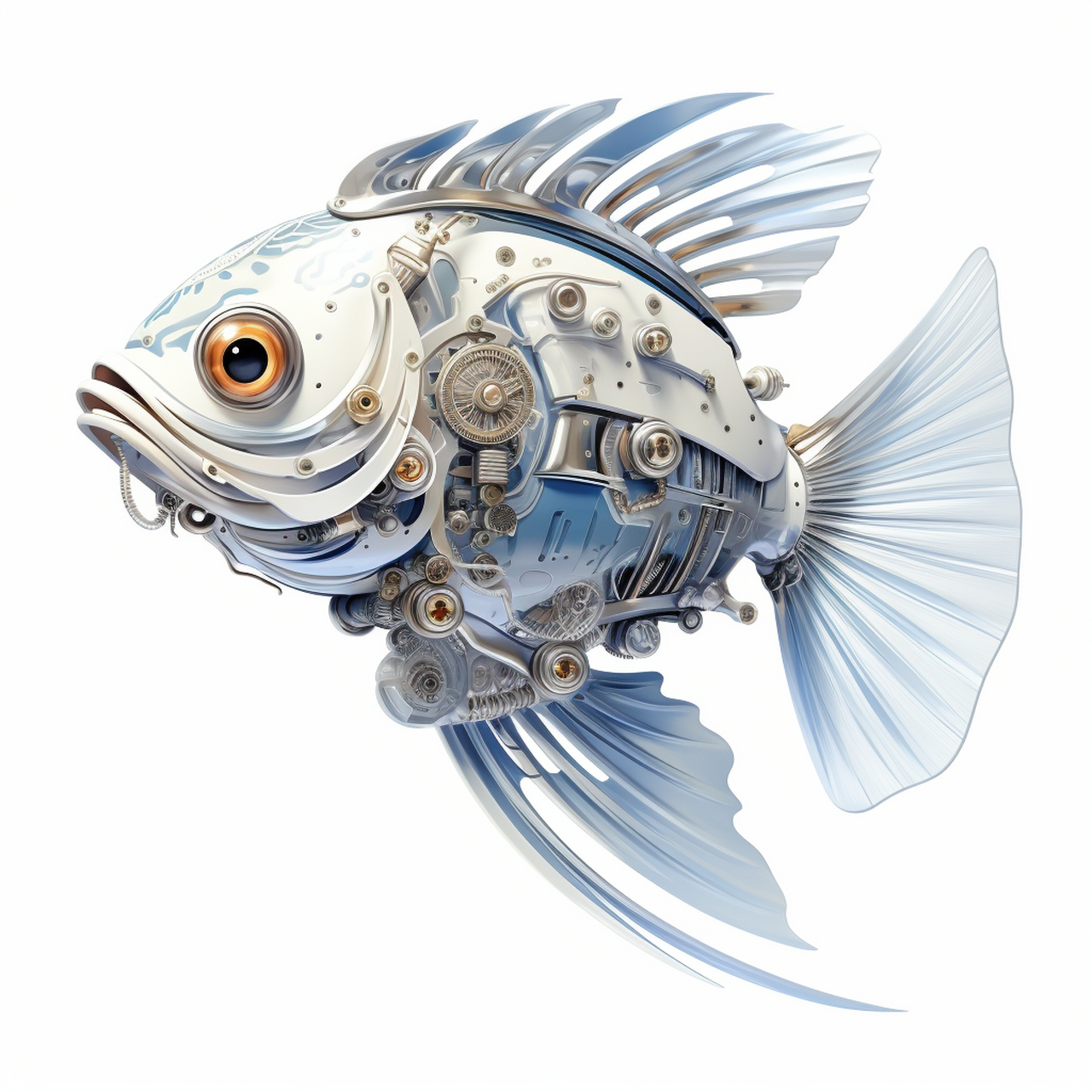 机械鱼设计#ai绘画# #设计# #机械
