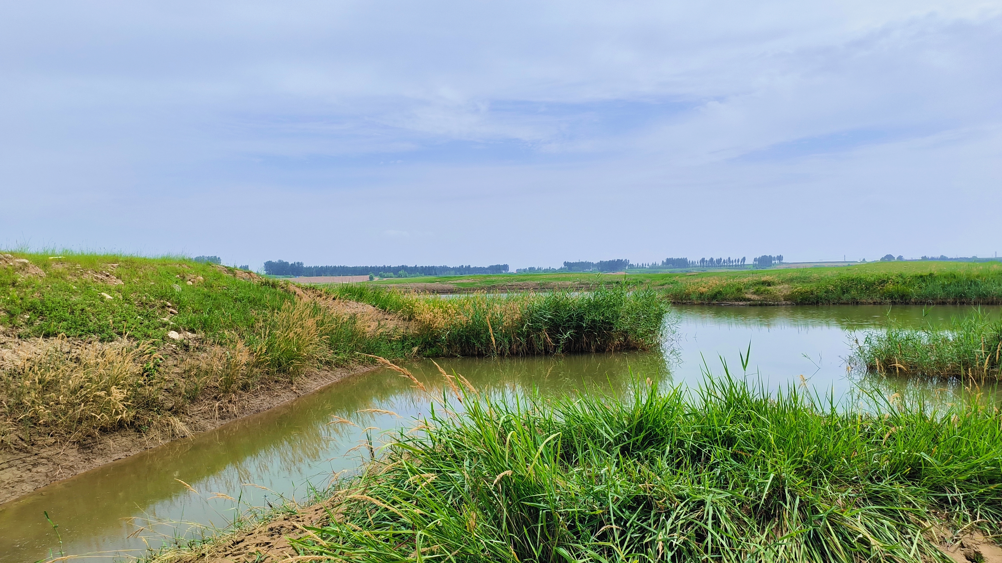 邢台青山白马河,酷似塞外草原,又如水中雅丹