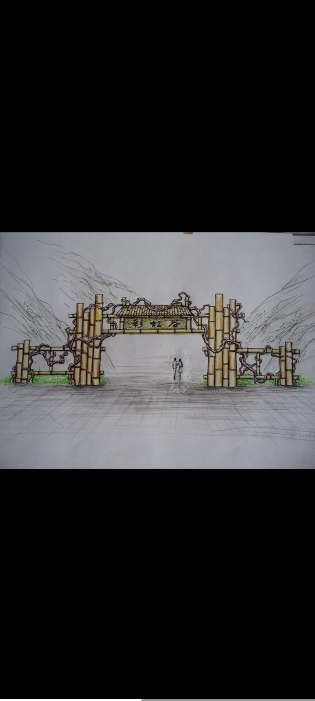 塑石,塑树门头,适合做乡村门头,生态园门头,蔬菜门头,动物园