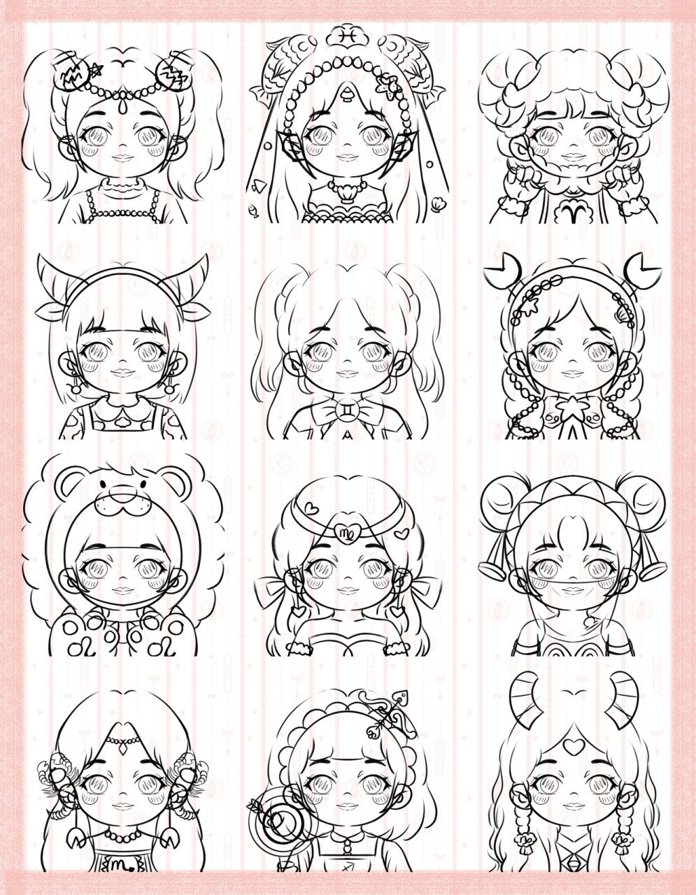 78十二星座系列 十二星座来啦 希望大家喜欢呀