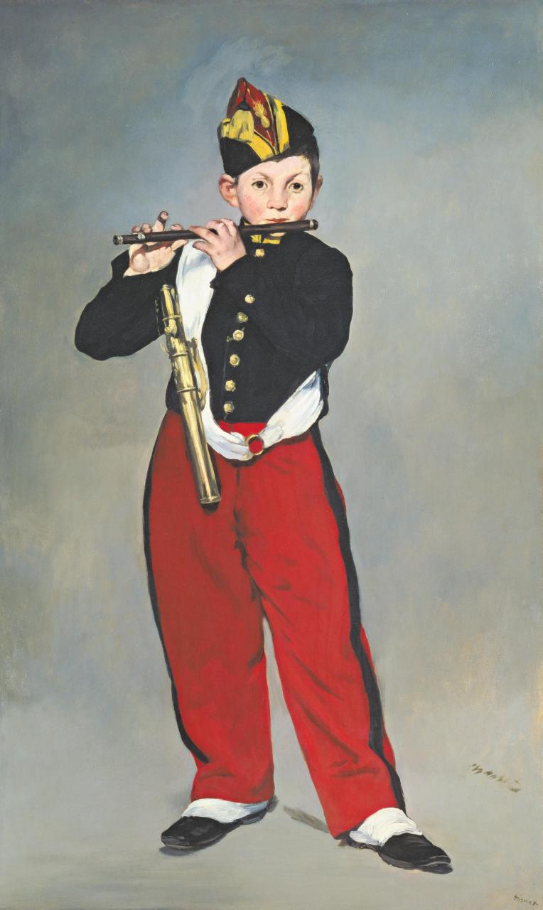 吹笛少年 le joueur de fifre 〔法〕马奈 1866年 法国巴黎奥赛博物馆