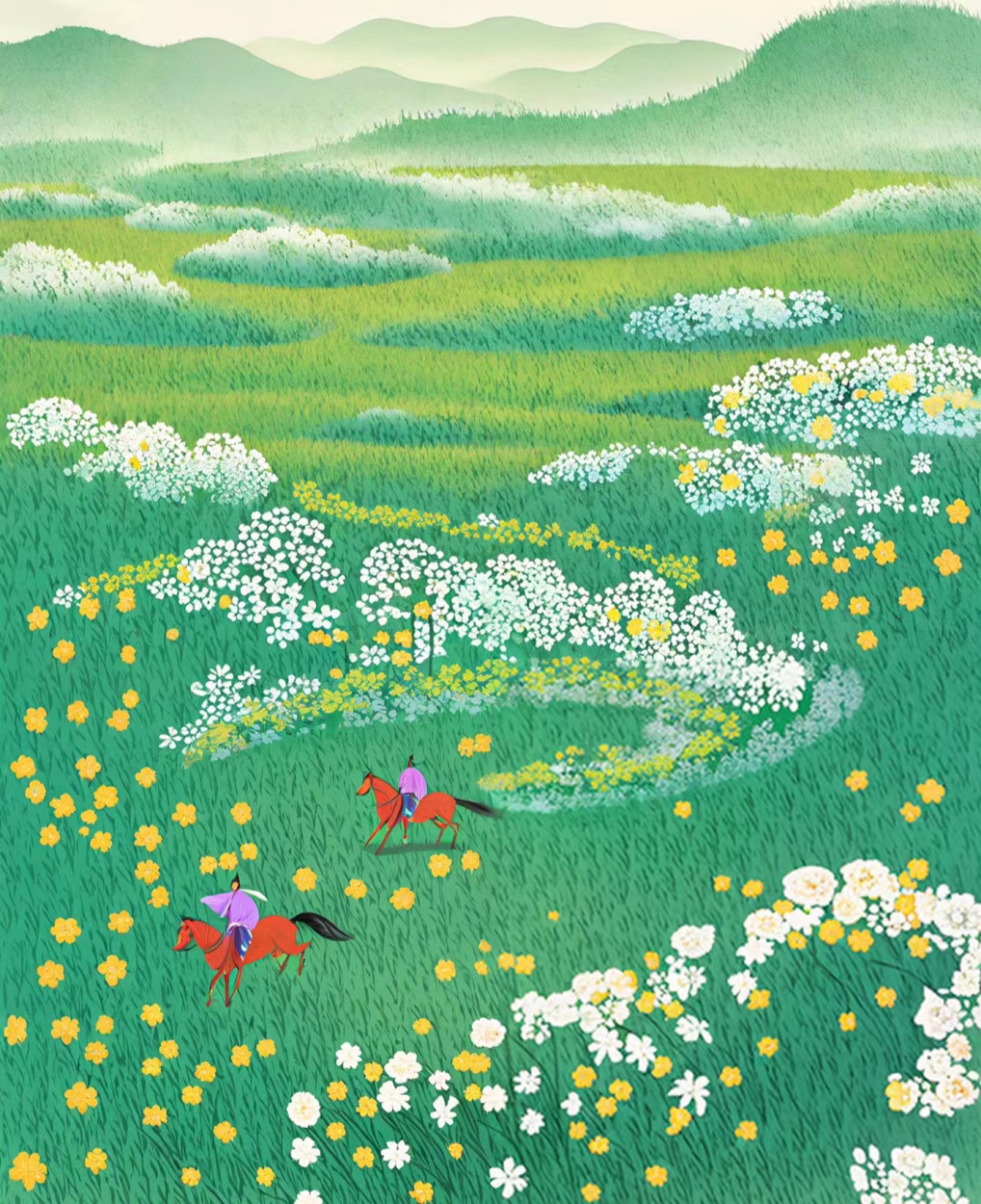 百花齐放的春天