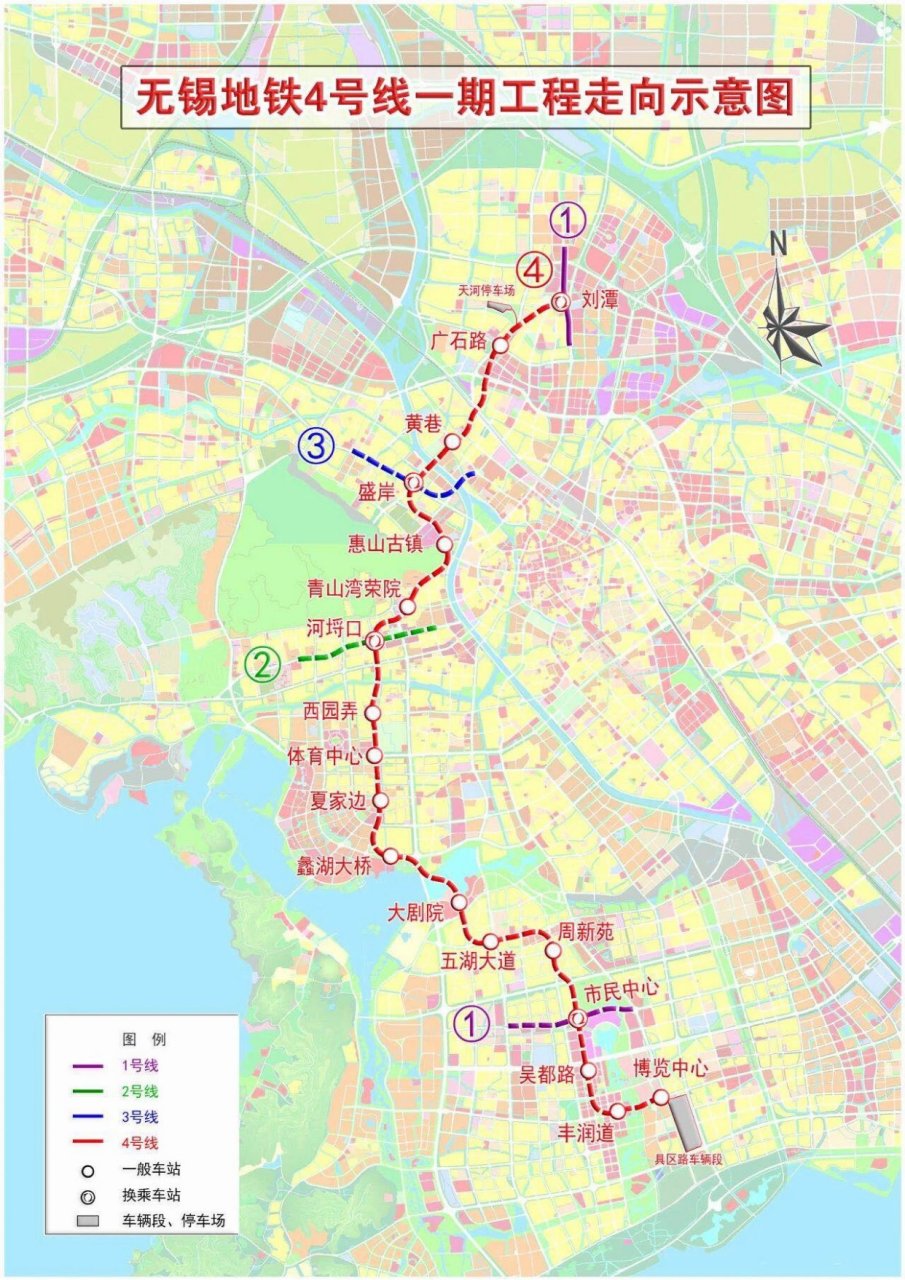 无锡地铁4号线现在才实现洞通,而常州地铁目前才批了2条线,第二轮不