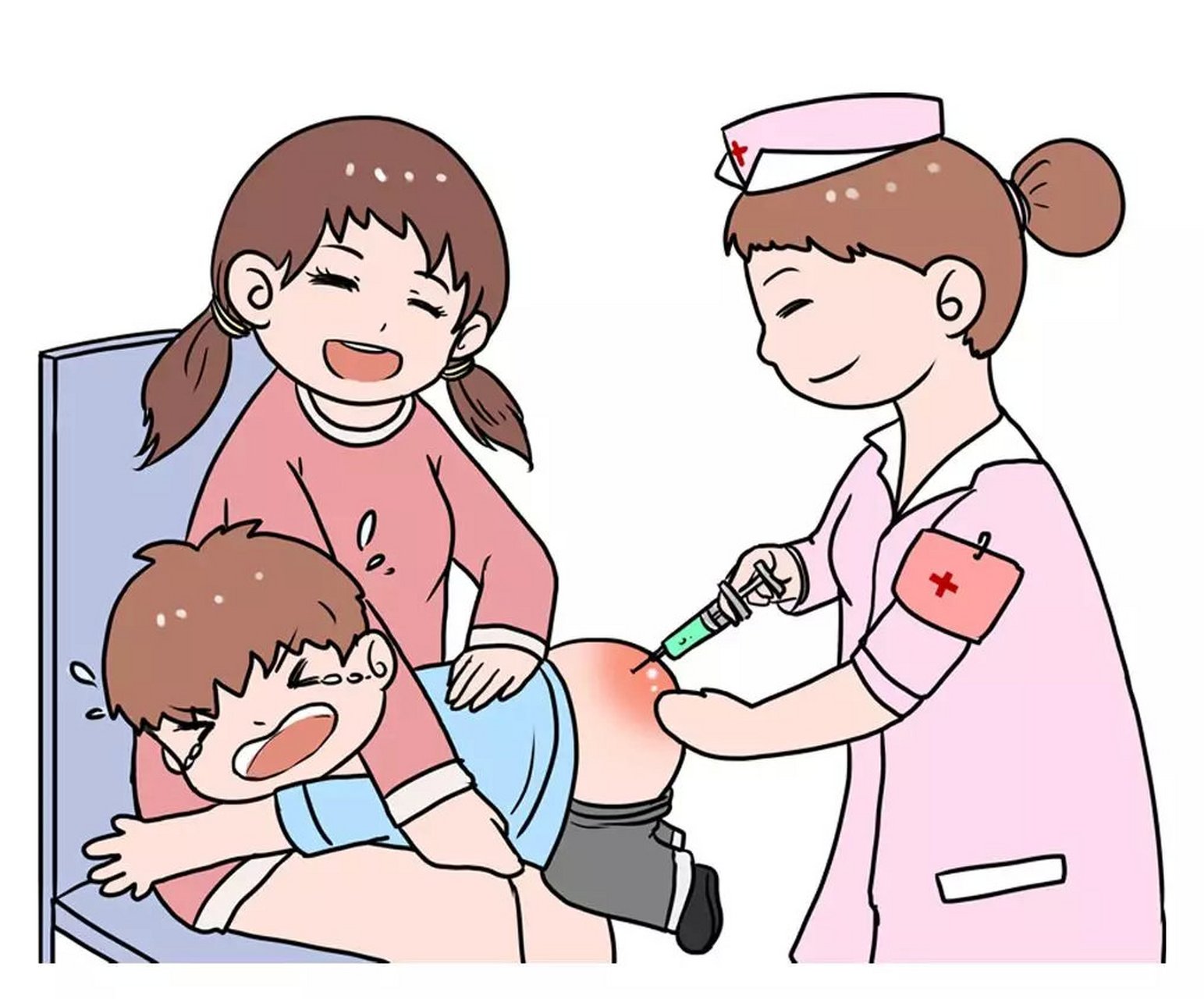人到底可以无知到什程度,网友带孩子去打针,孩子看见护士就哭,拼命