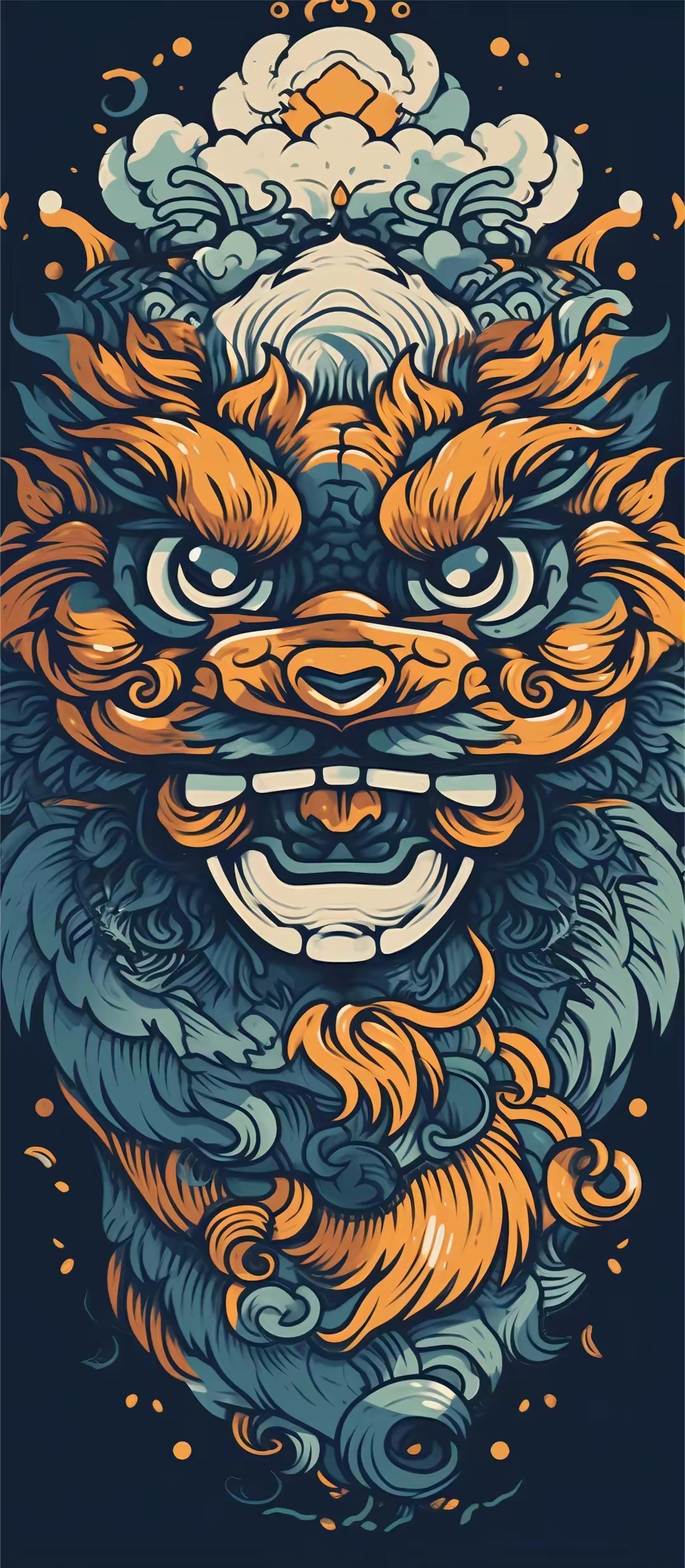 手机壁纸 高清壁纸 国潮醒狮