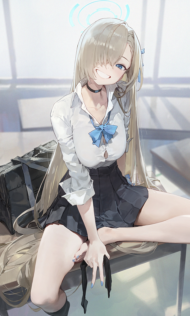 不要的袜子请给我,泡茶喝,谢谢#二次元# #碧蓝档案# #jk制服