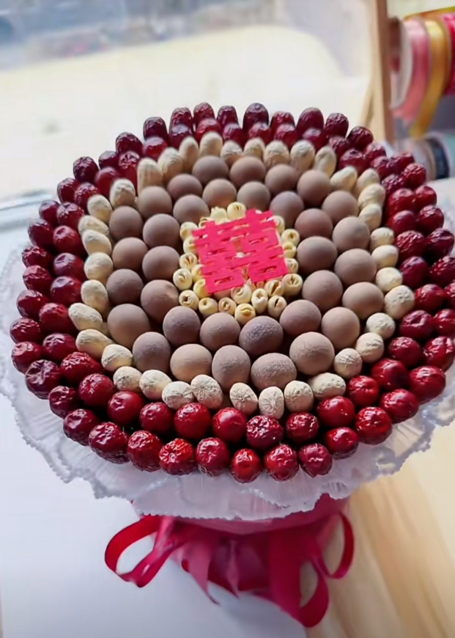 这早生贵子花束做的太漂亮了.