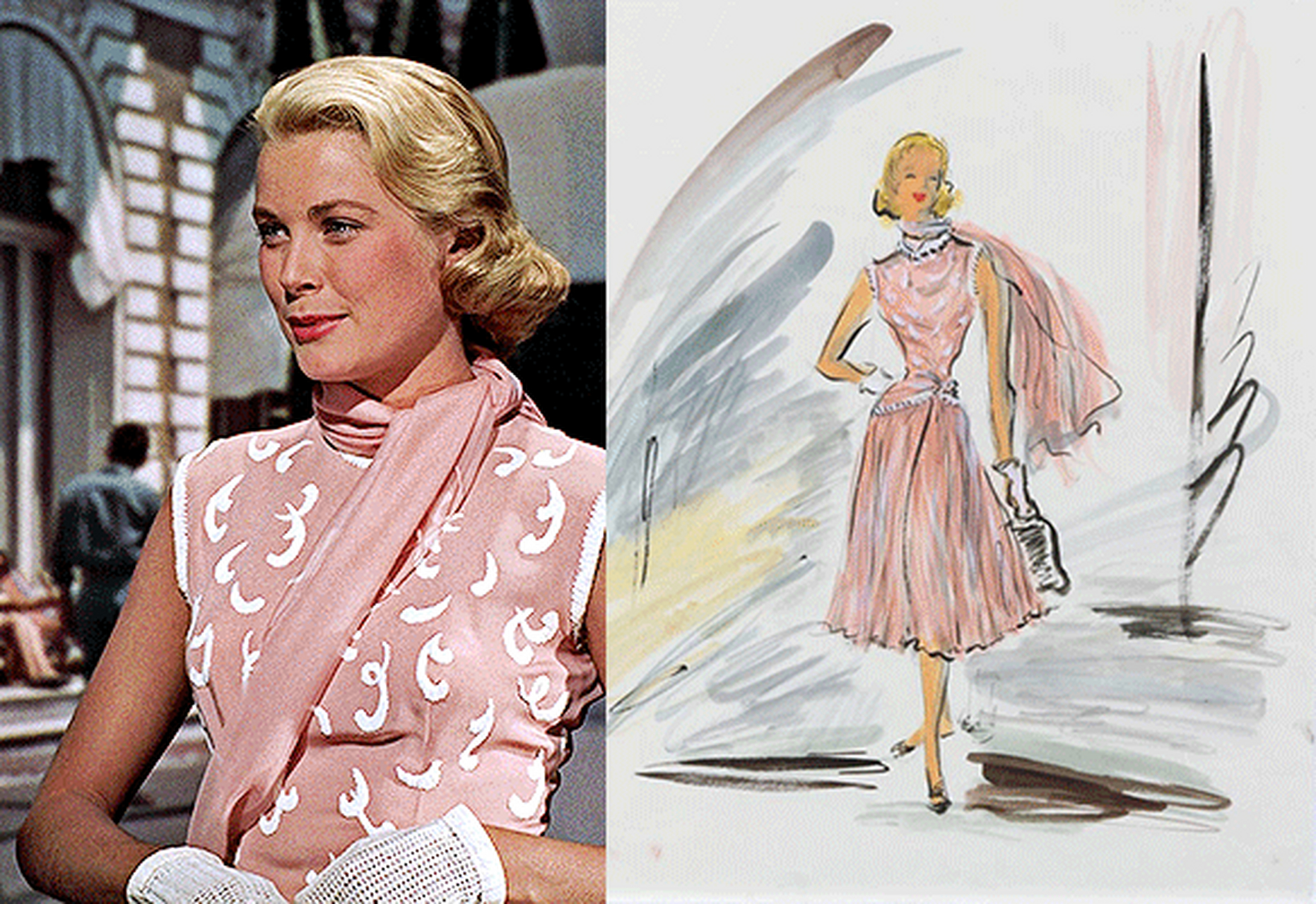 大家闺秀风格的格蕾丝·凯利,从小在富商家庭长大的格蕾丝有种自然的