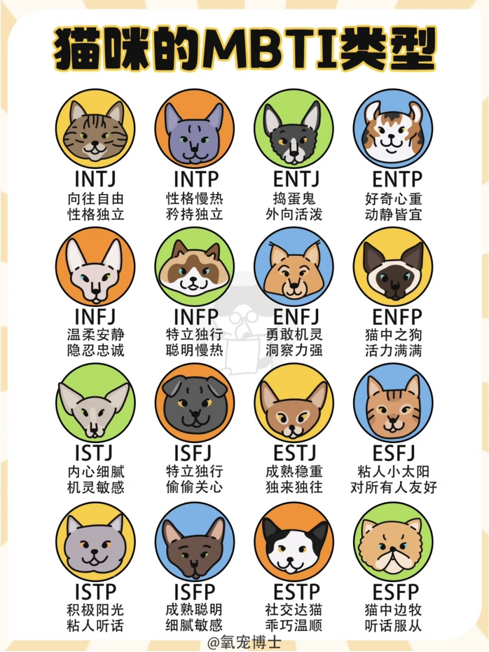 自测篇|猫猫mbti性格16种大分类[牛斯拉]
