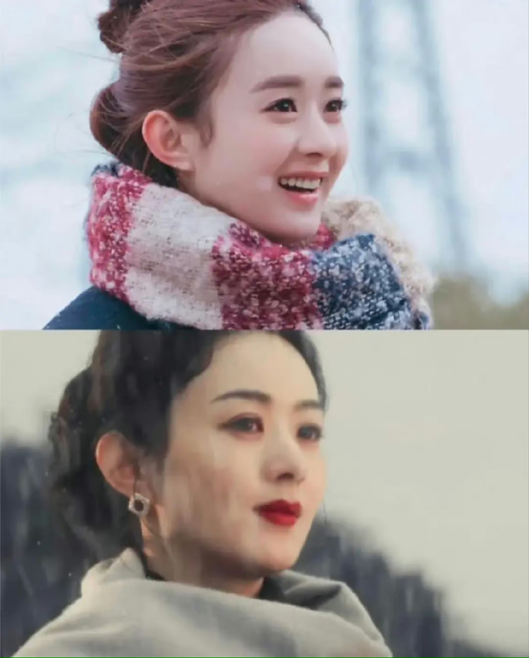 赵丽颖八年前后的对比,真是有一种"轻舟已过万重山"的感觉[滑稽]