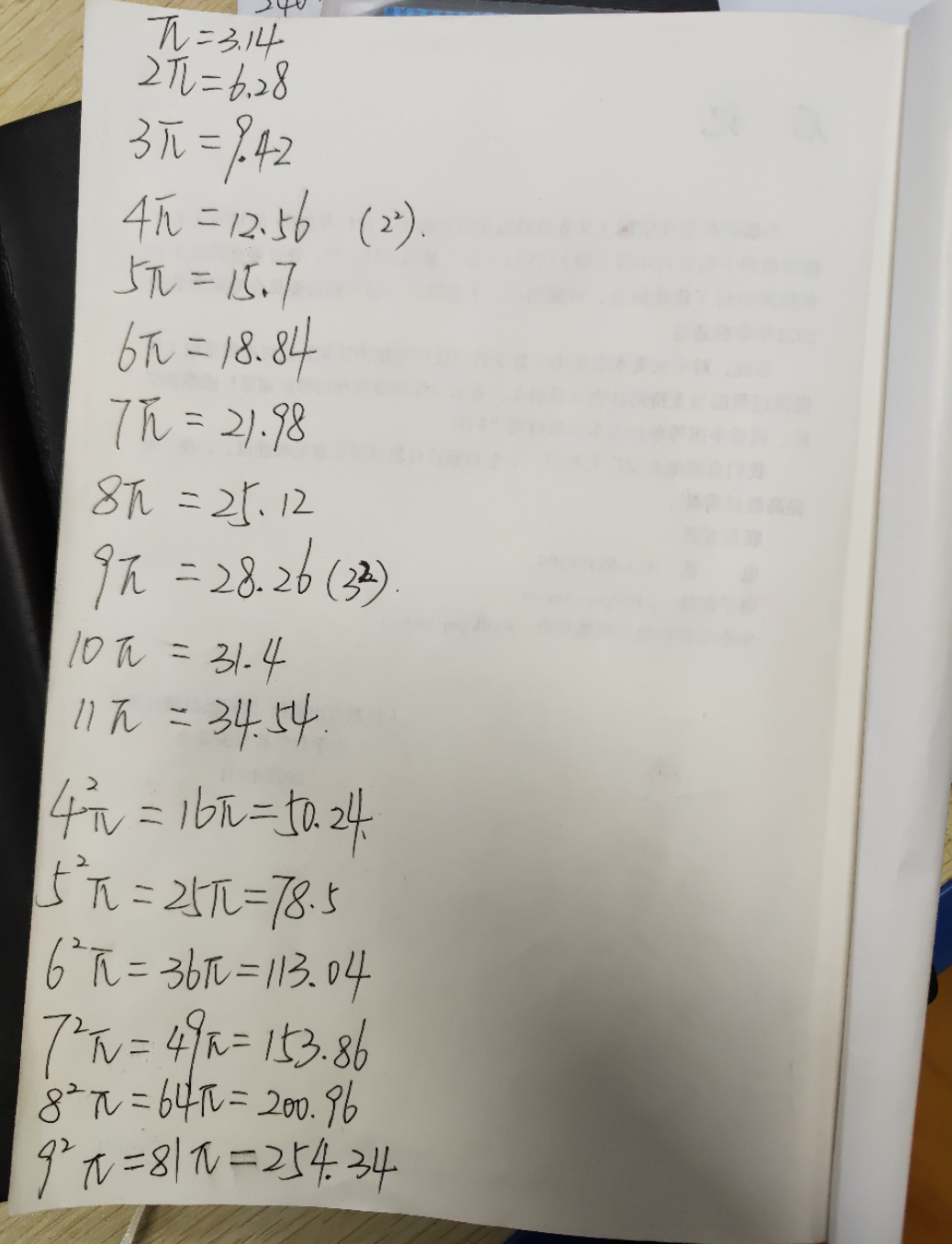 老师要求背诵π值学过这单元的同学都记住了吗