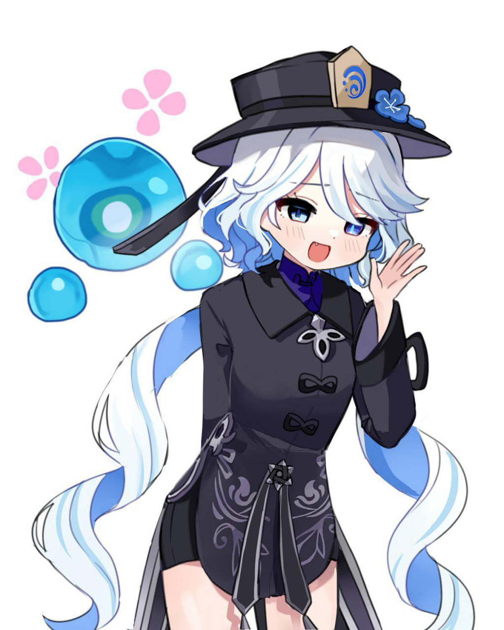 衣服,穿在芙宁娜的身上也挺合适的嘛[滑稽]#原神#  画师:miyako_draw