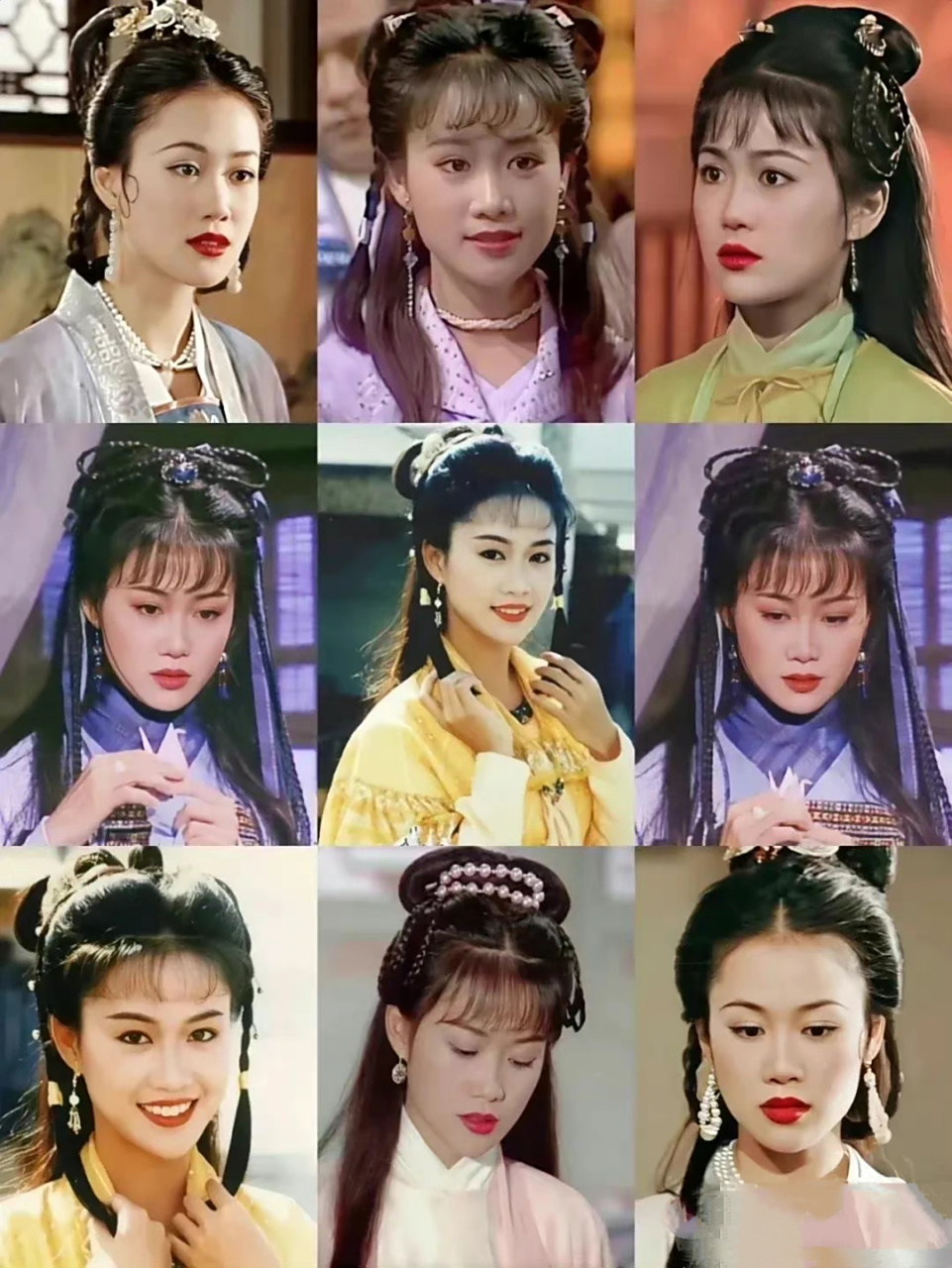 以前的古装剧女主角各具特色,好有辨识度.