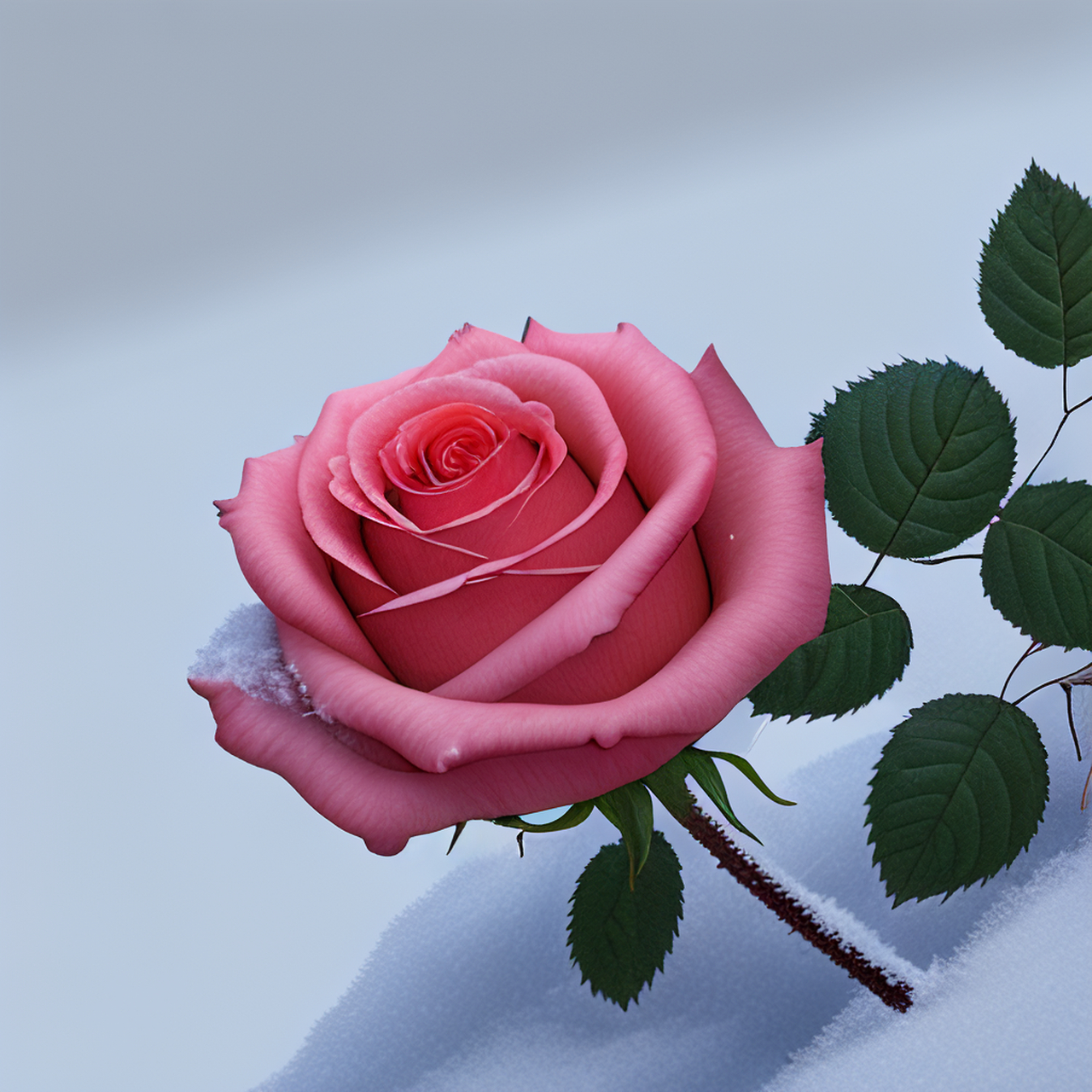 月中带刺的玫瑰花.