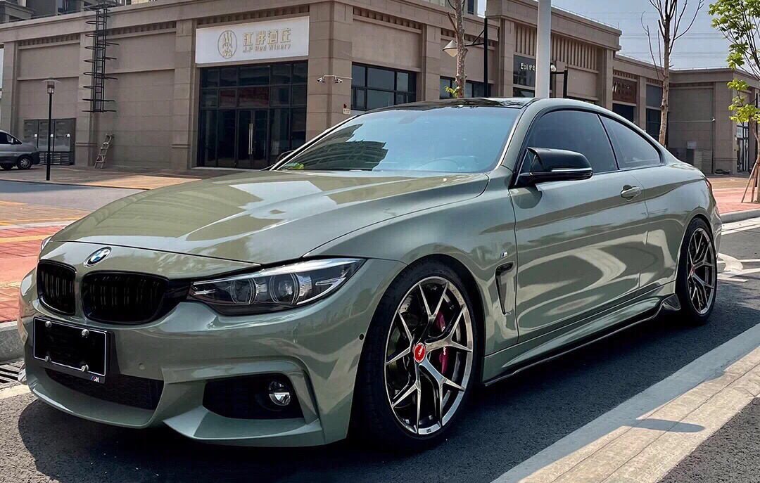 宝马430i改色水晶卡其绿案例分享