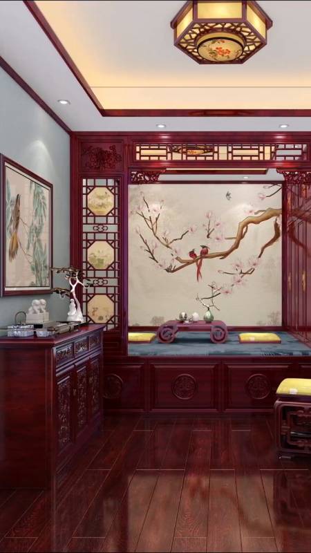 中式 设计 #暖阁 #装修设计-度小视