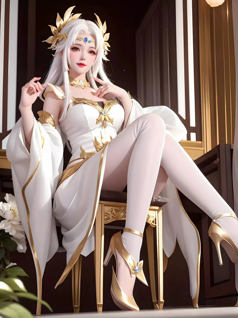 ai绘画貂蝉#金色仲夏夜1