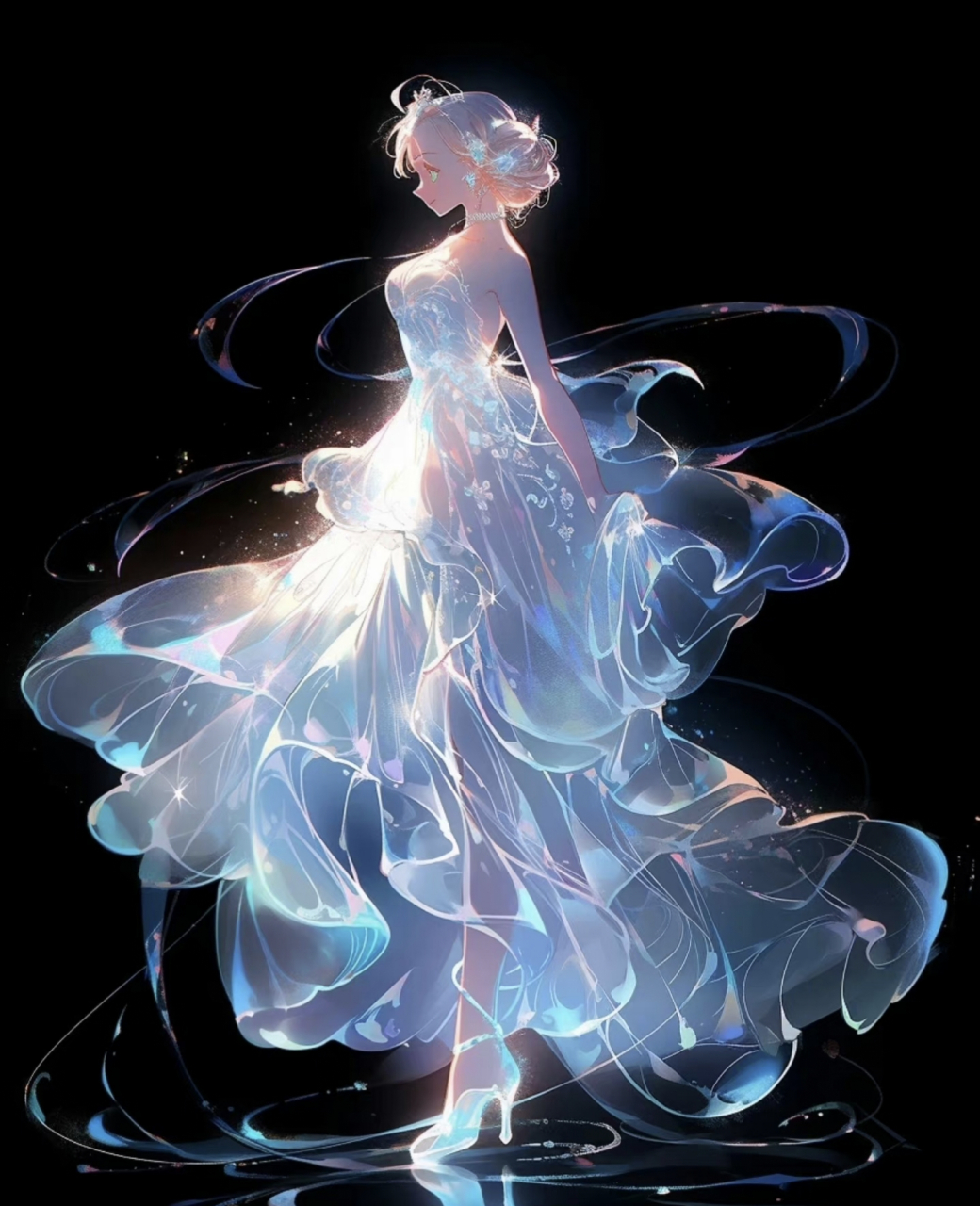 斗罗大陆2动画#这裙子非常符合我想象中光之女神的效果,飘逸轻盈