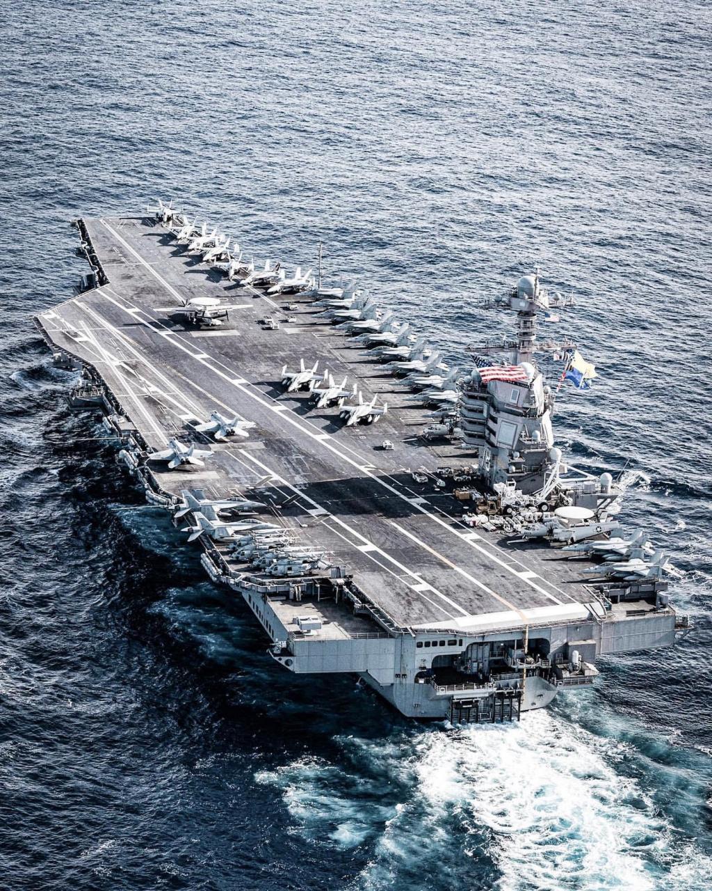 美国海军福特号核动力航空母舰战斗群,地球上唯一一个超级大国的十支