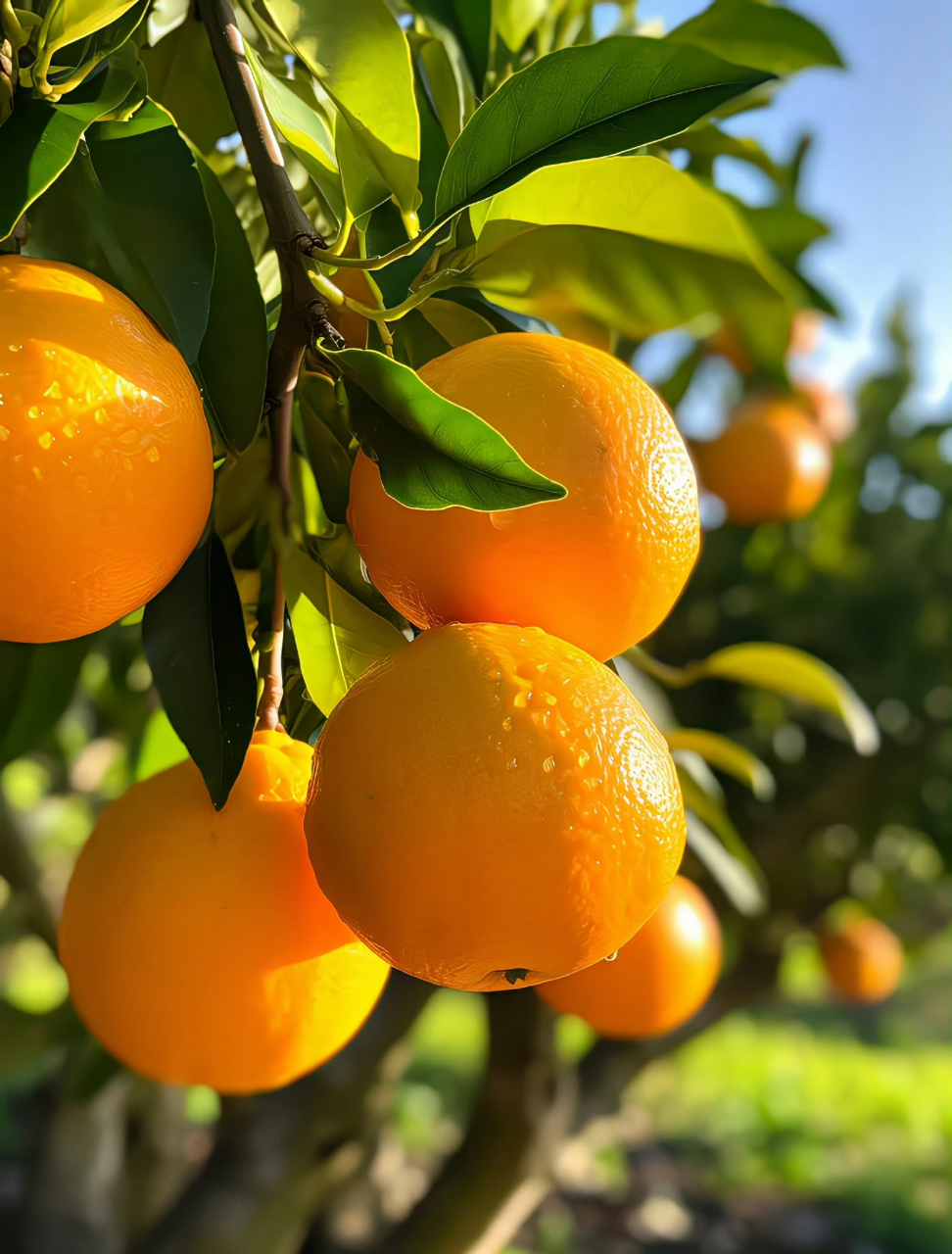 " 橘子果园里贩卖着绿色的心情和橘黄的温柔 " 🍊 ​​​