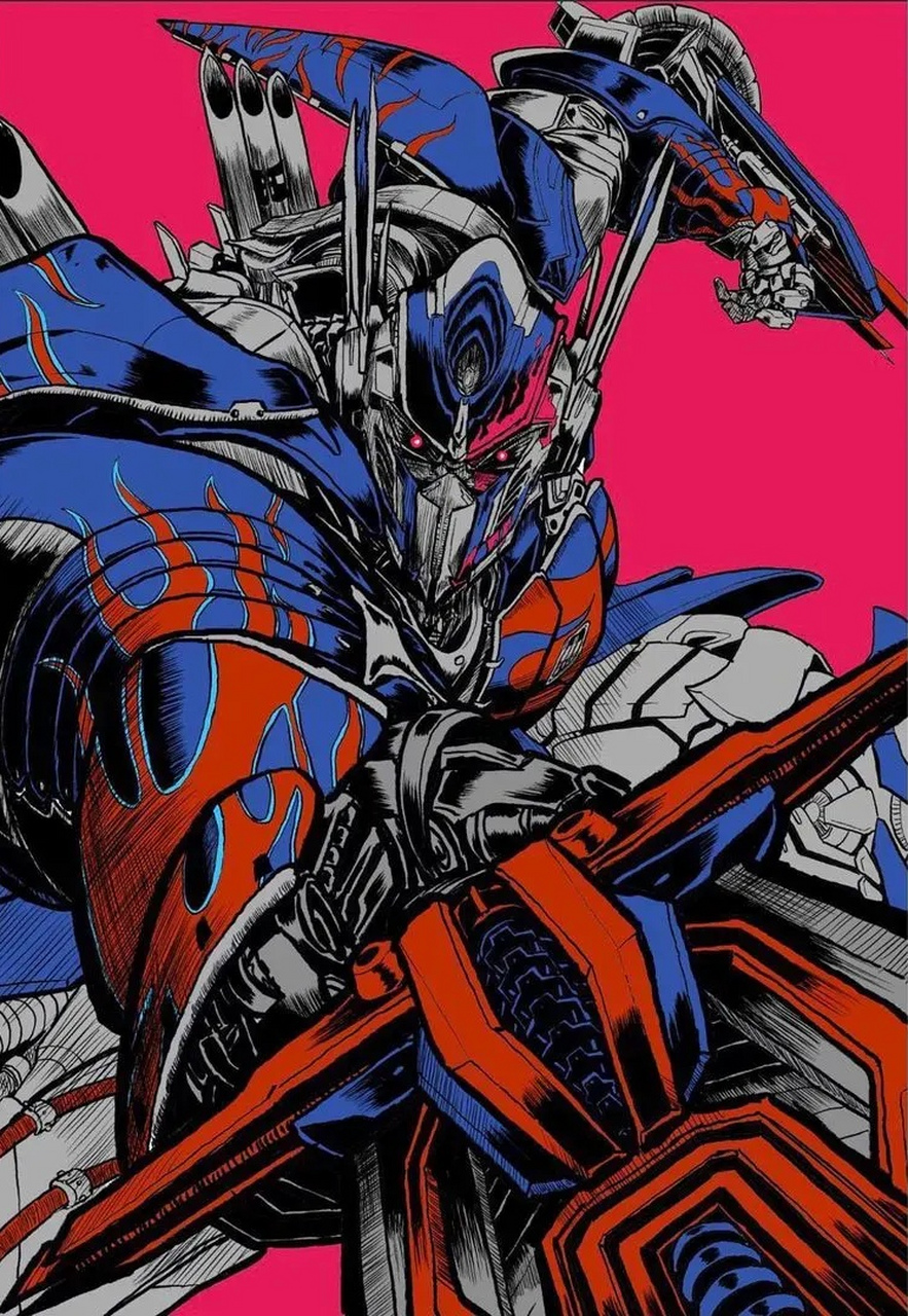 一组张力十足的变形金刚同人插画,by terra810.