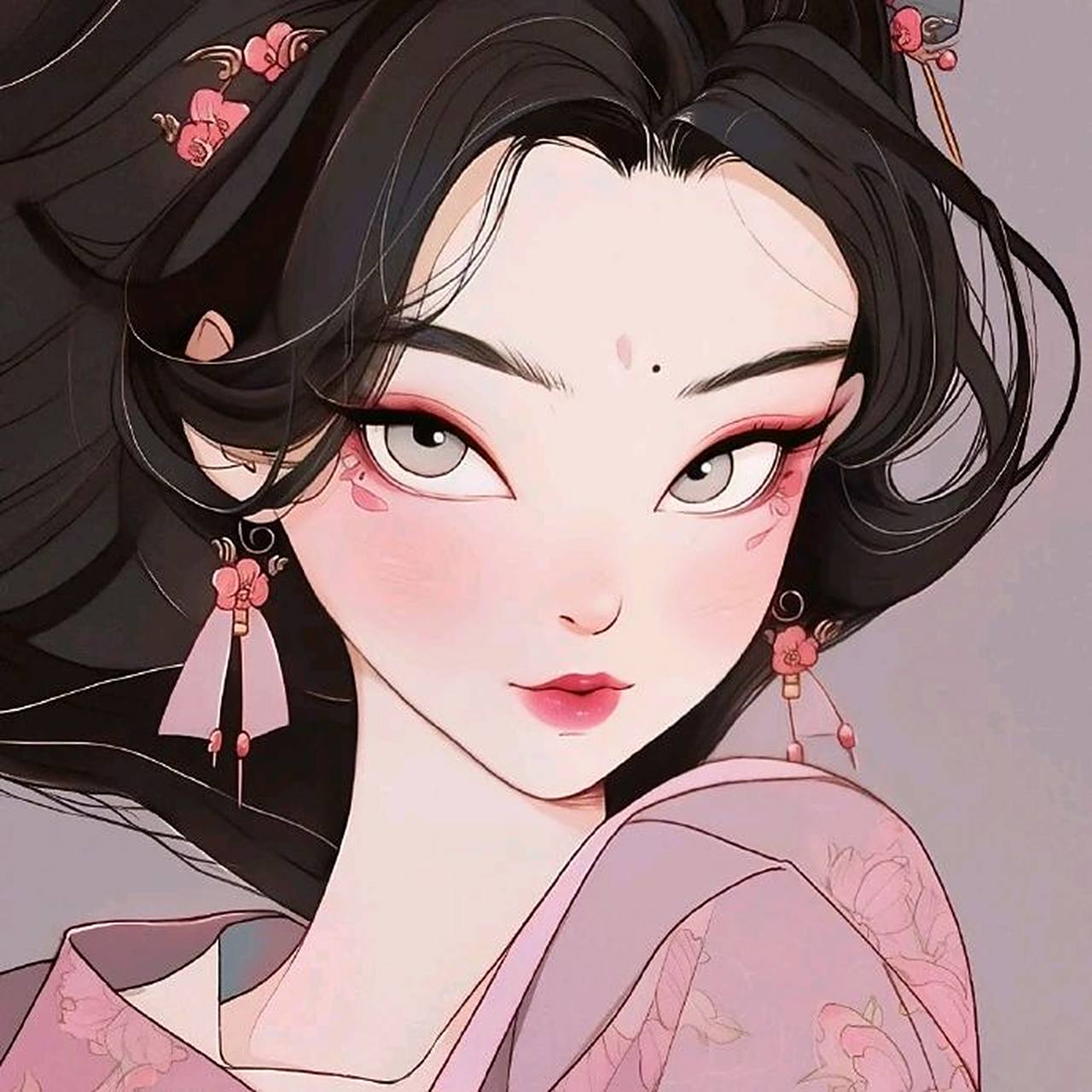 今日头像|国风女生头像,温柔和妩媚并存#百度创作灵感中心# #动漫头像