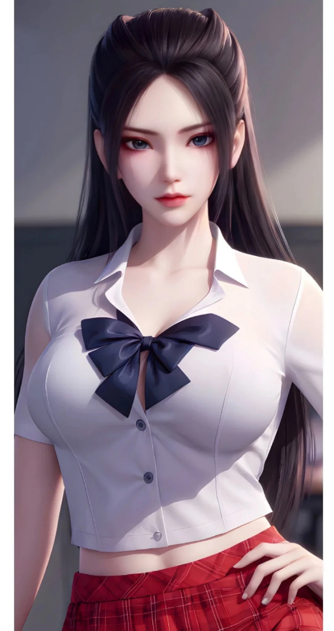 焰灵姬学生装ai绘画壁纸系列一千一百四十一