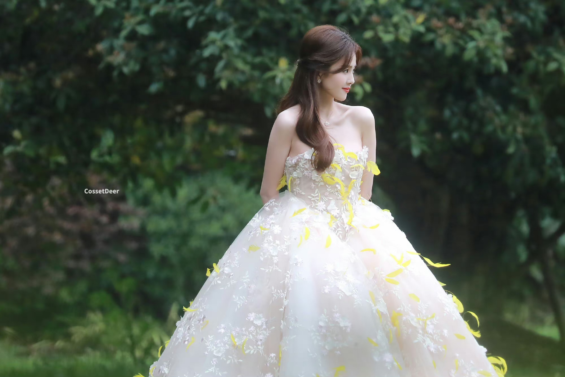 "当白鹿穿着婚纱向你缓缓走来,你会____.