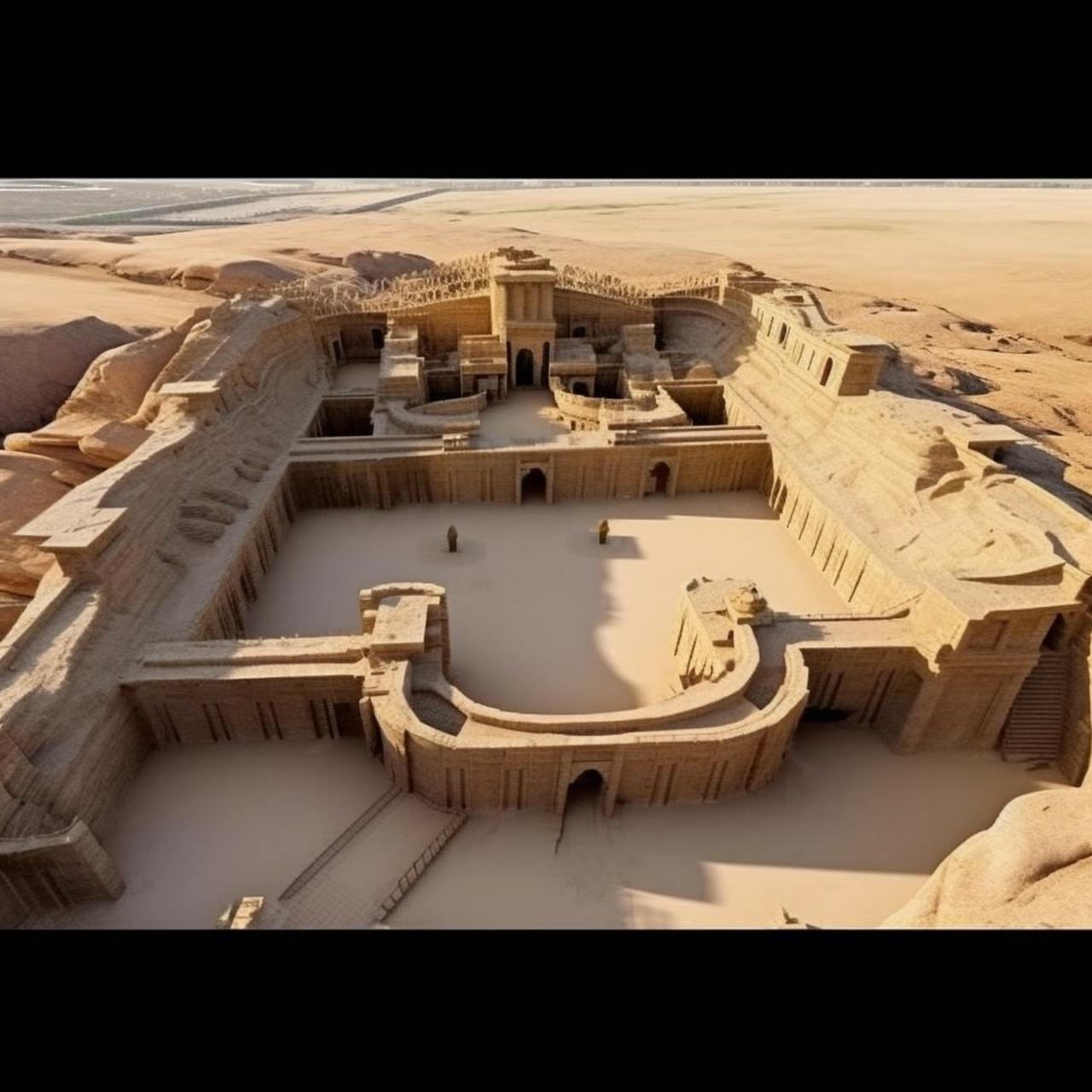 ai还原楼兰古城及楼兰公主,参考真实遗迹和楼兰美女干尸图(这里就不放