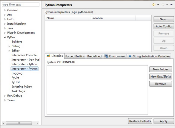 java开发平台eclipse可以配置python环境吗？