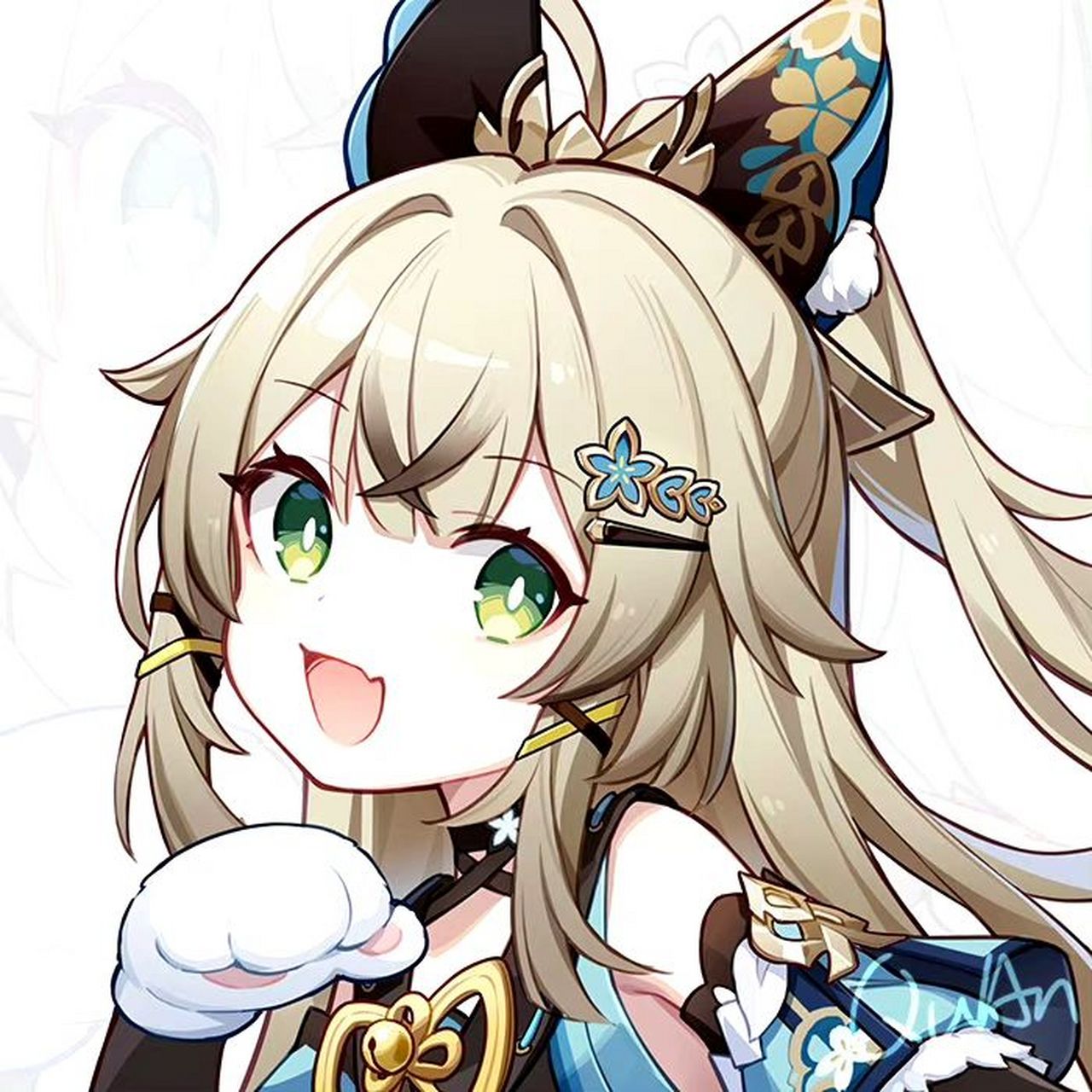 泉老师画的猫猫!画师:quan