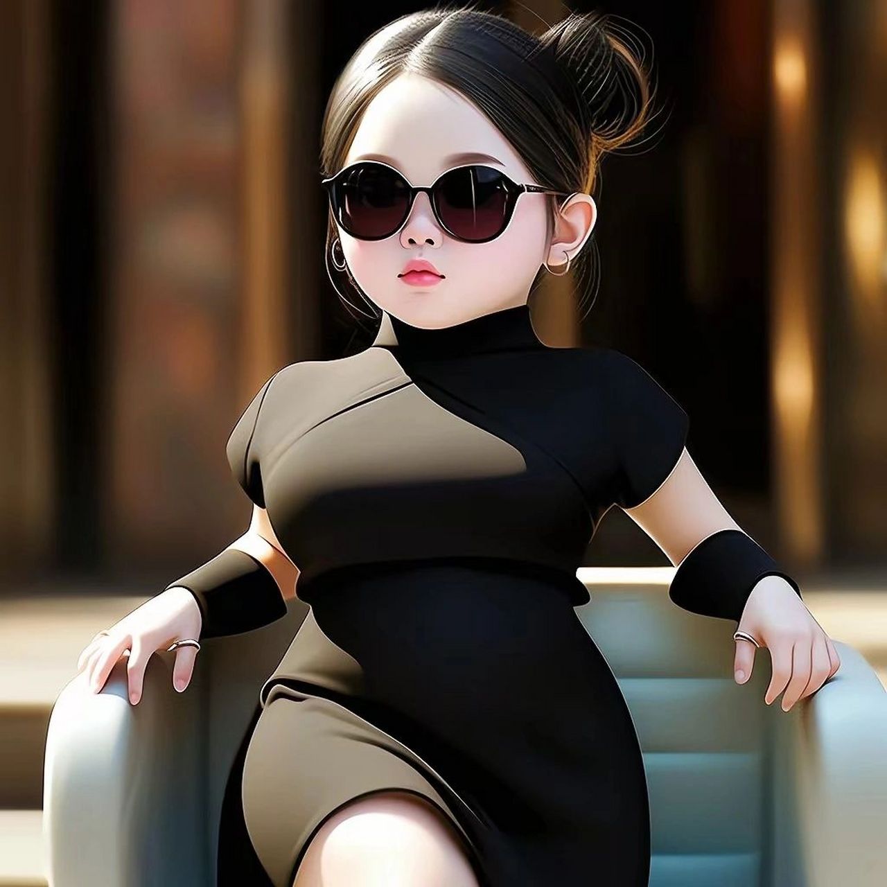 女生头像:御姐范的小胖妞,太可爱了!#头像# #微信头像