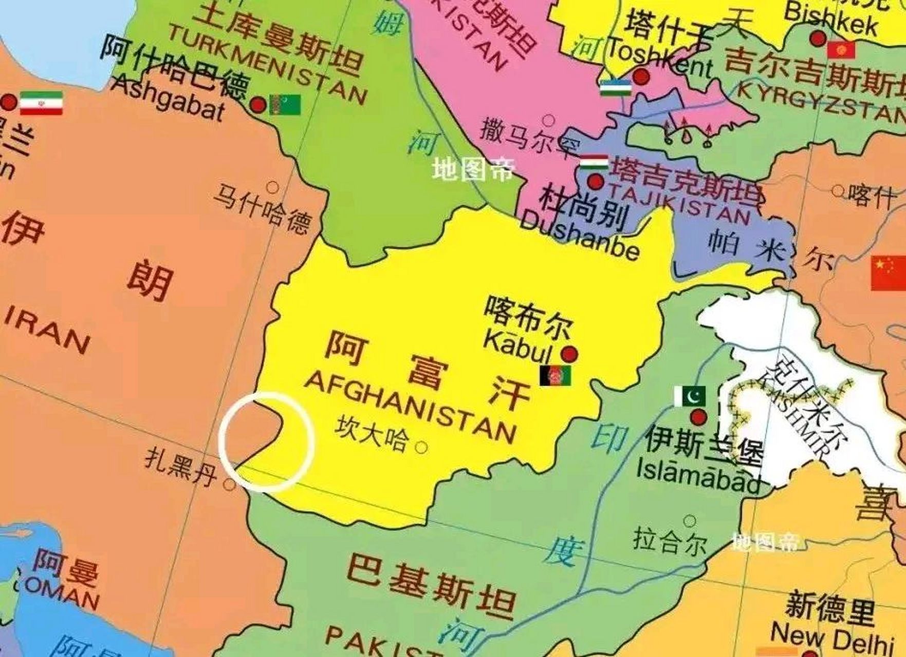 塔利班地图位置图片
