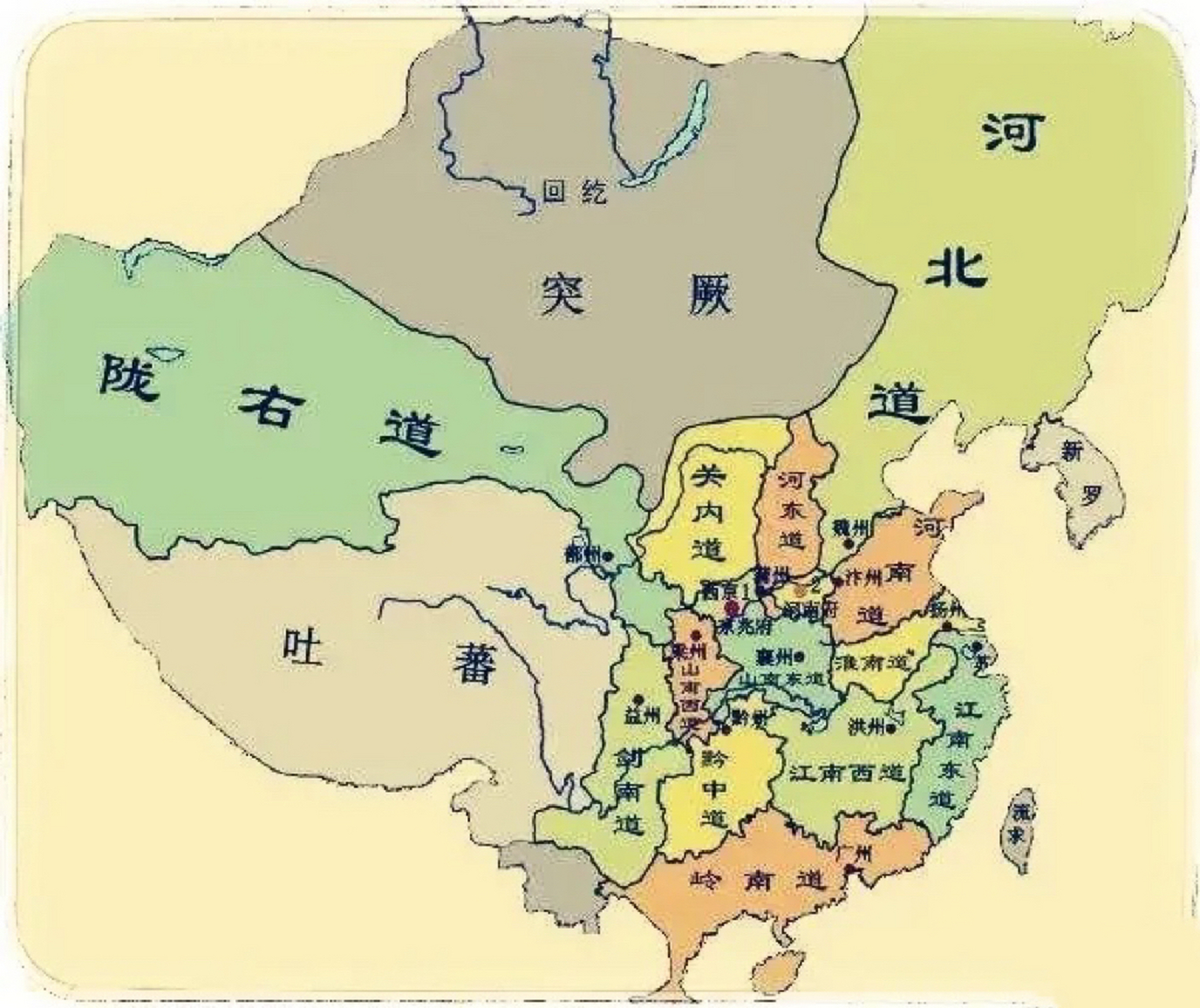 唐朝江南道图片