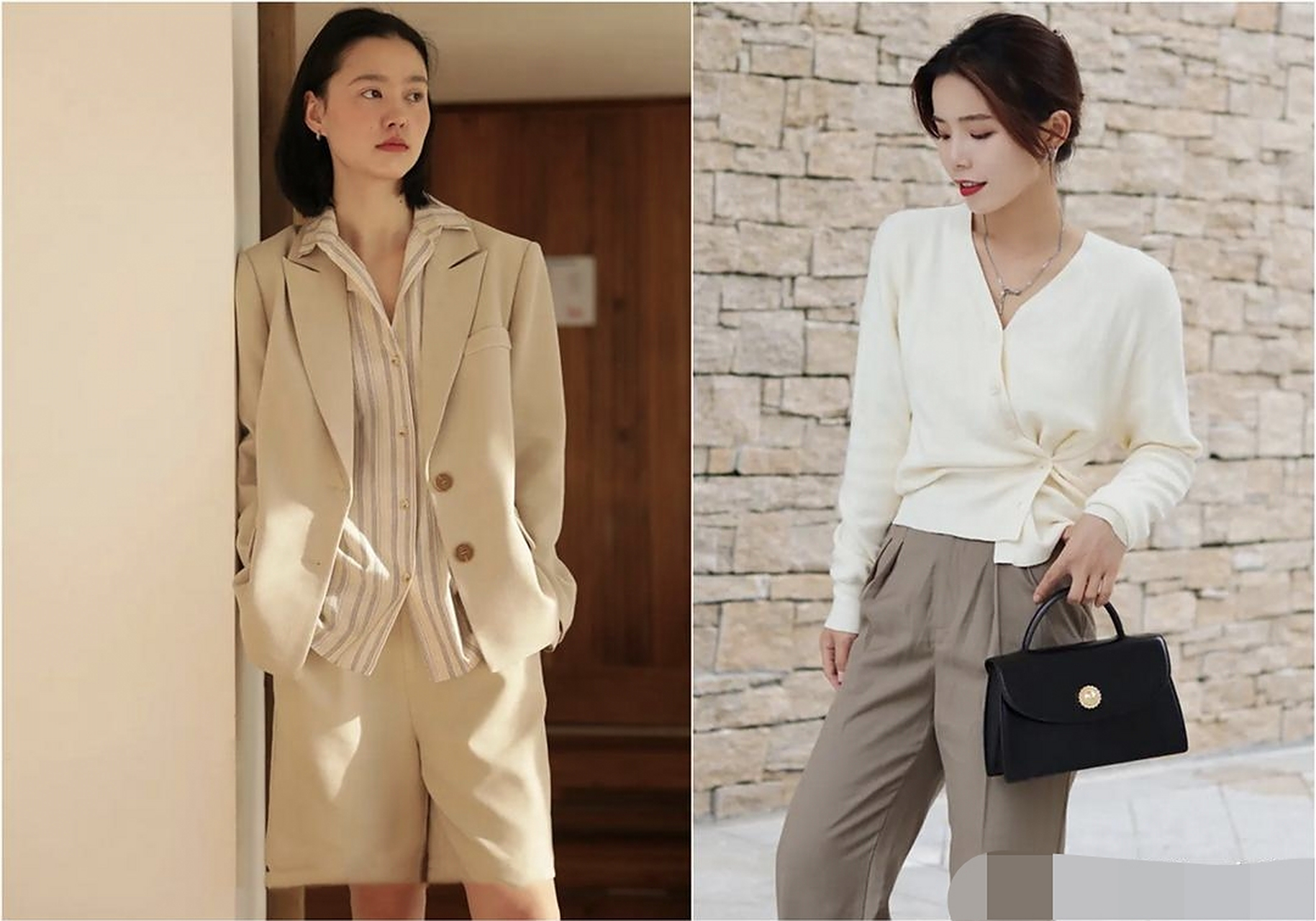 最近火97了一种颜色:温柔亲切的"米杏色",很适合三四十岁的女人,显