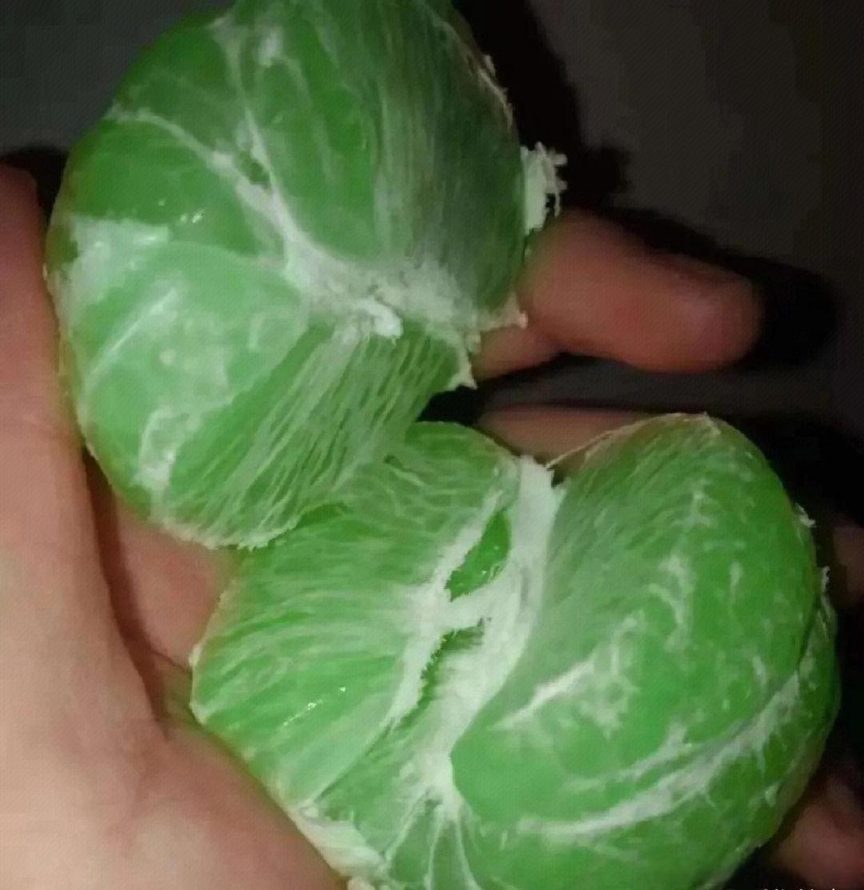 橘子这么绿,怎么回事?